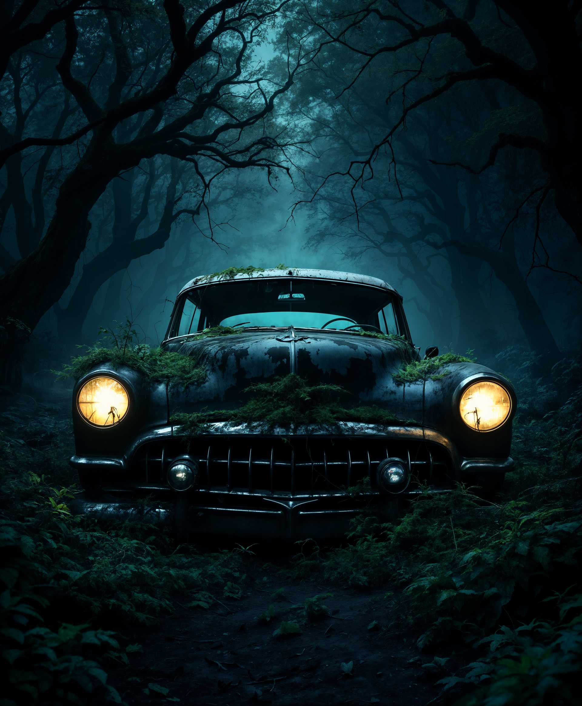Ghost Car in the Enchanted Forest