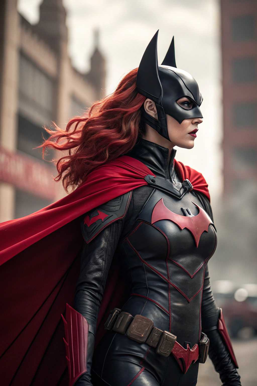 **Urban Vigilante: Batwoman in Action**