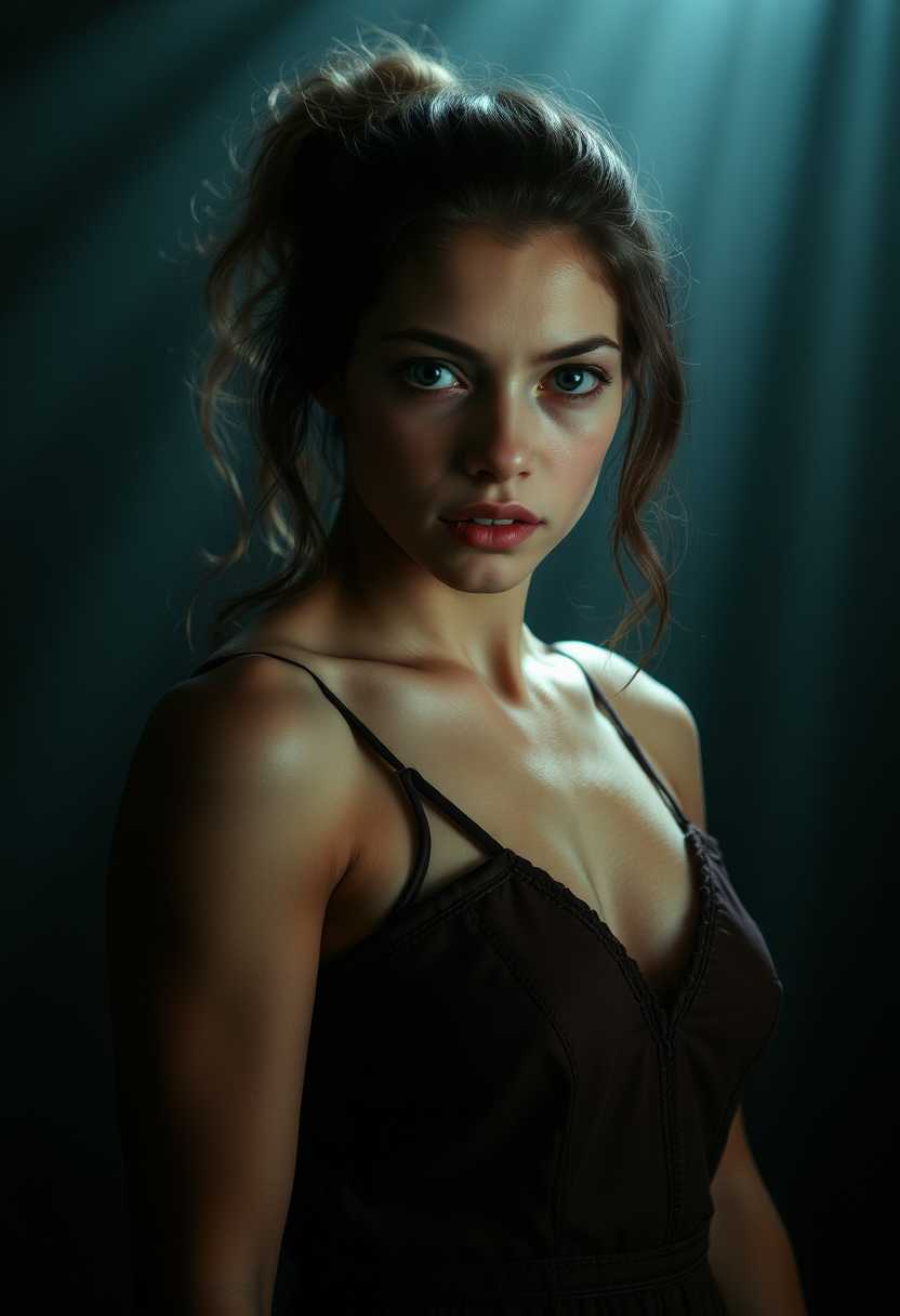Dramatic Portrait in Shadow