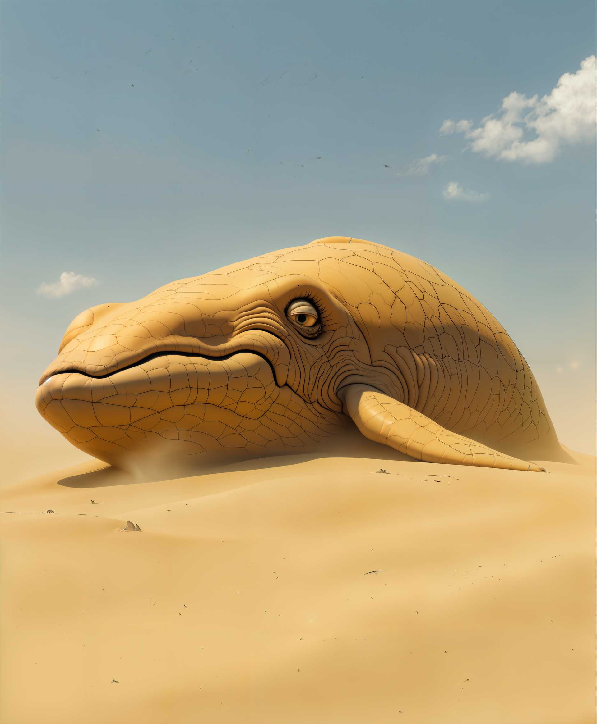 Desert Whale: A Surreal Encounter