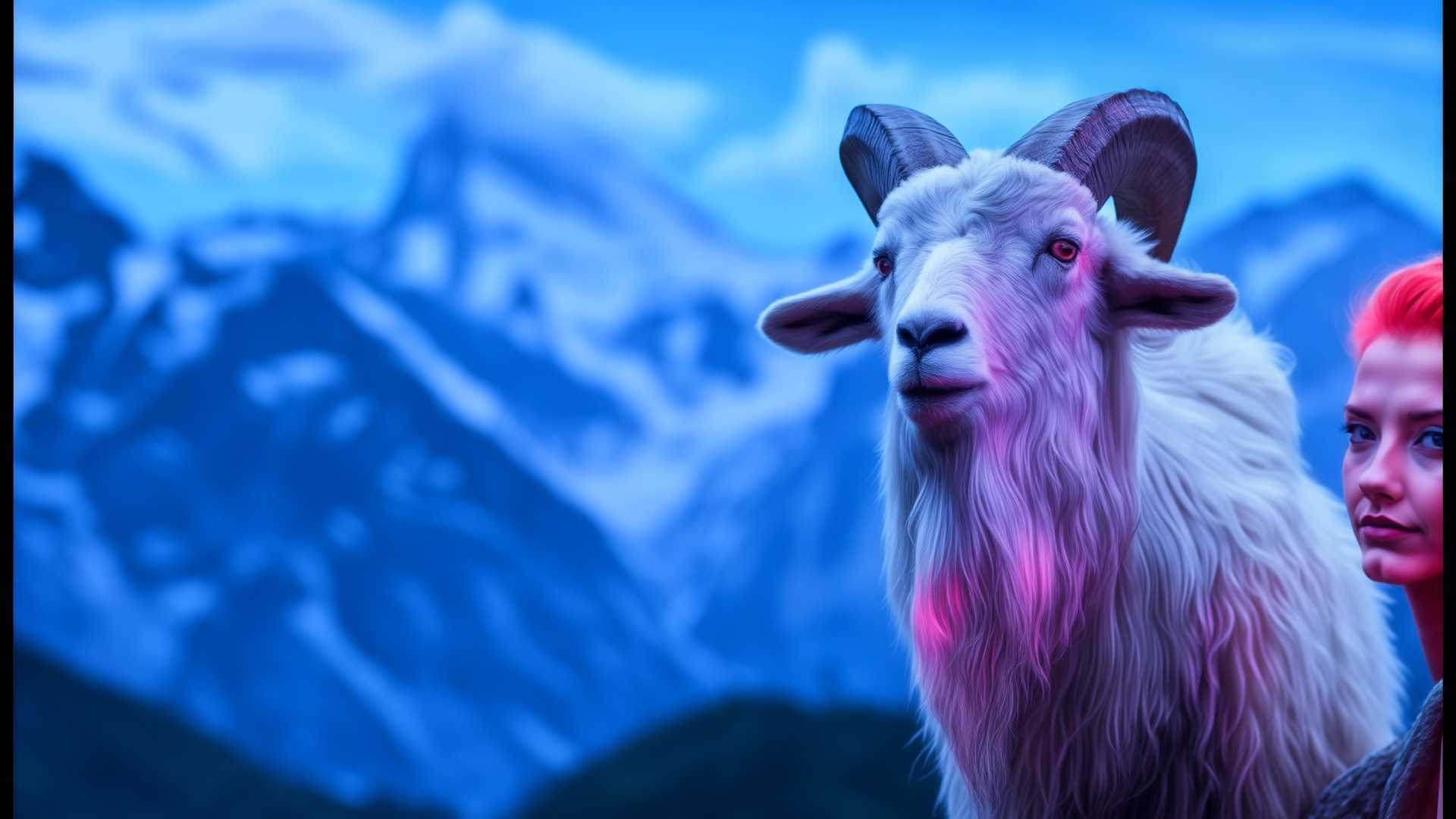 Surreal Encounter in the Mountains
