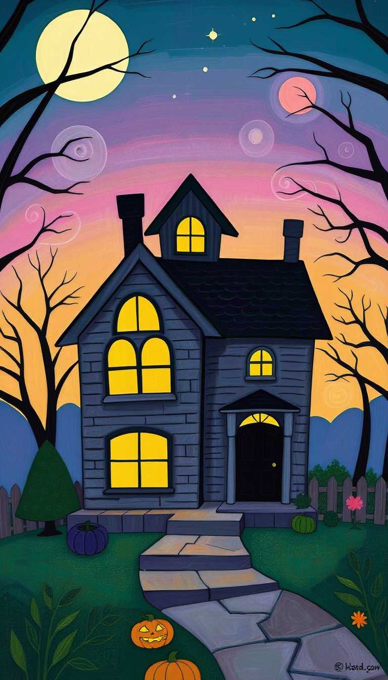 the house was haunted, cartoon