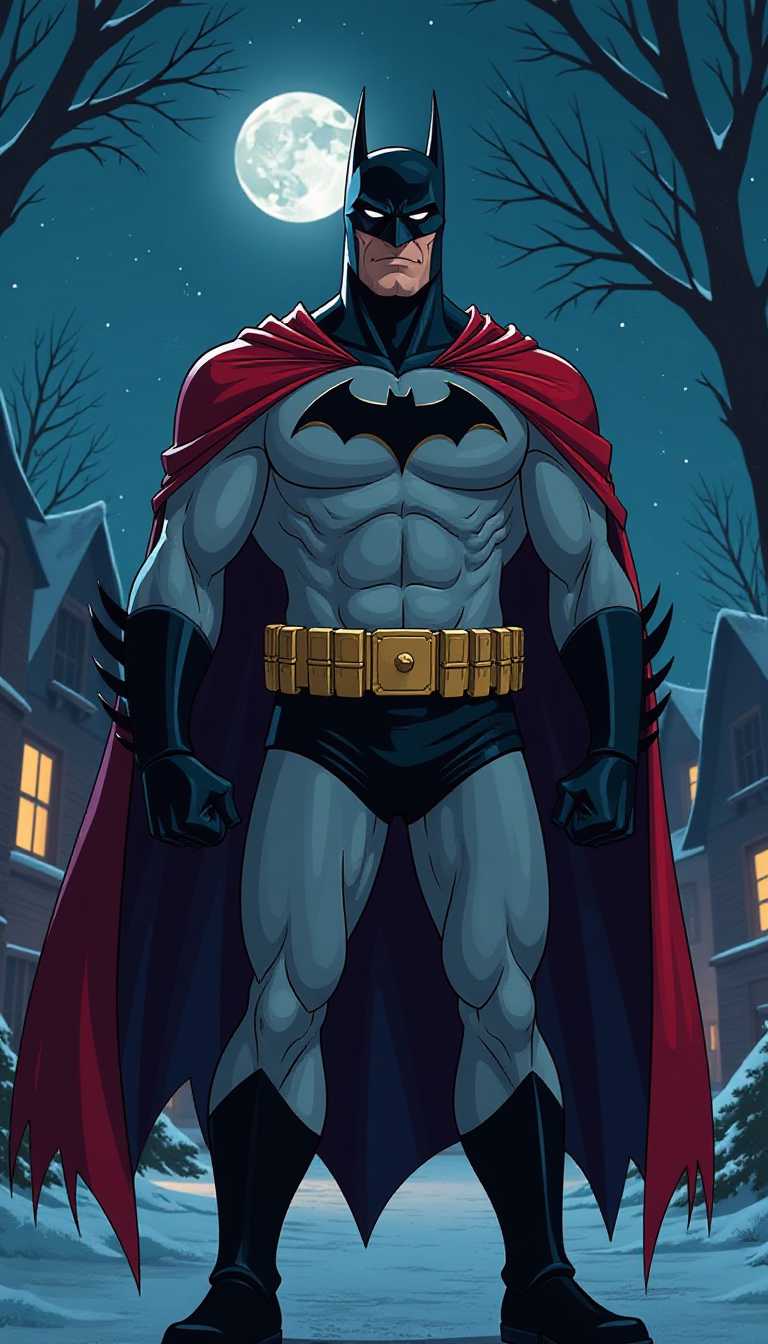 batman is santa claus, cartoon
