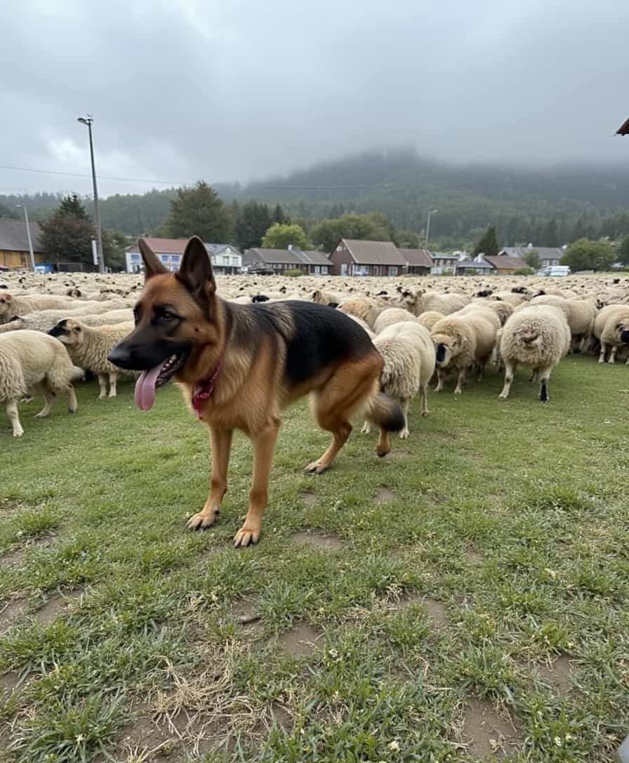 Herding: From the get-go, German Shepherds were bred for herding sheep, which is essentially the doggy equivalent of playing "The Floor is Lava" but with actual responsibility. They've always had a knack for moving livestock with a level of precision that would make a Swiss watchmaker jealous.