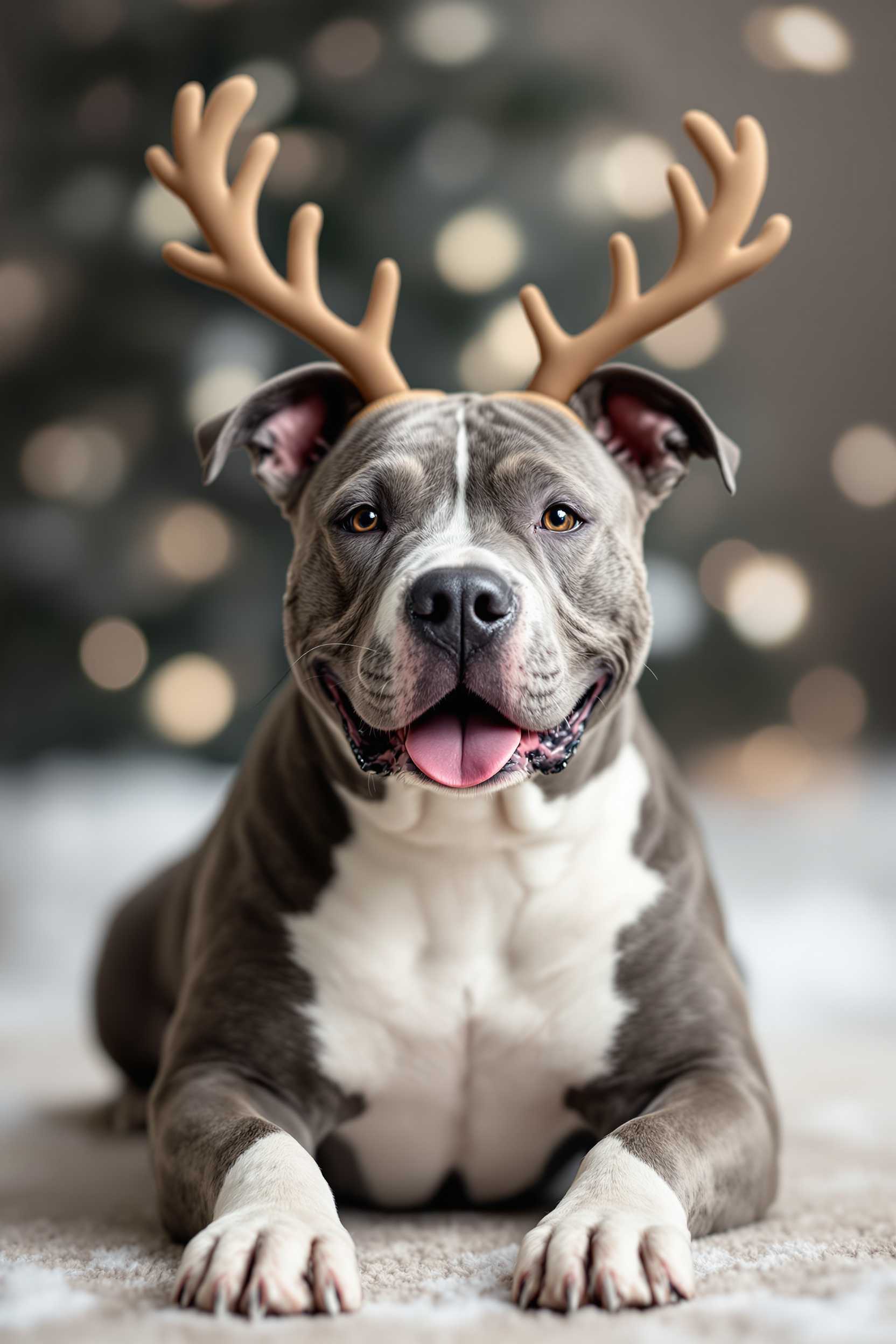 Festive Fido: A Holiday Portrait