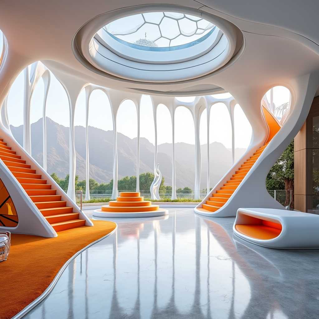 Futuristic Haven with Organic Architecture