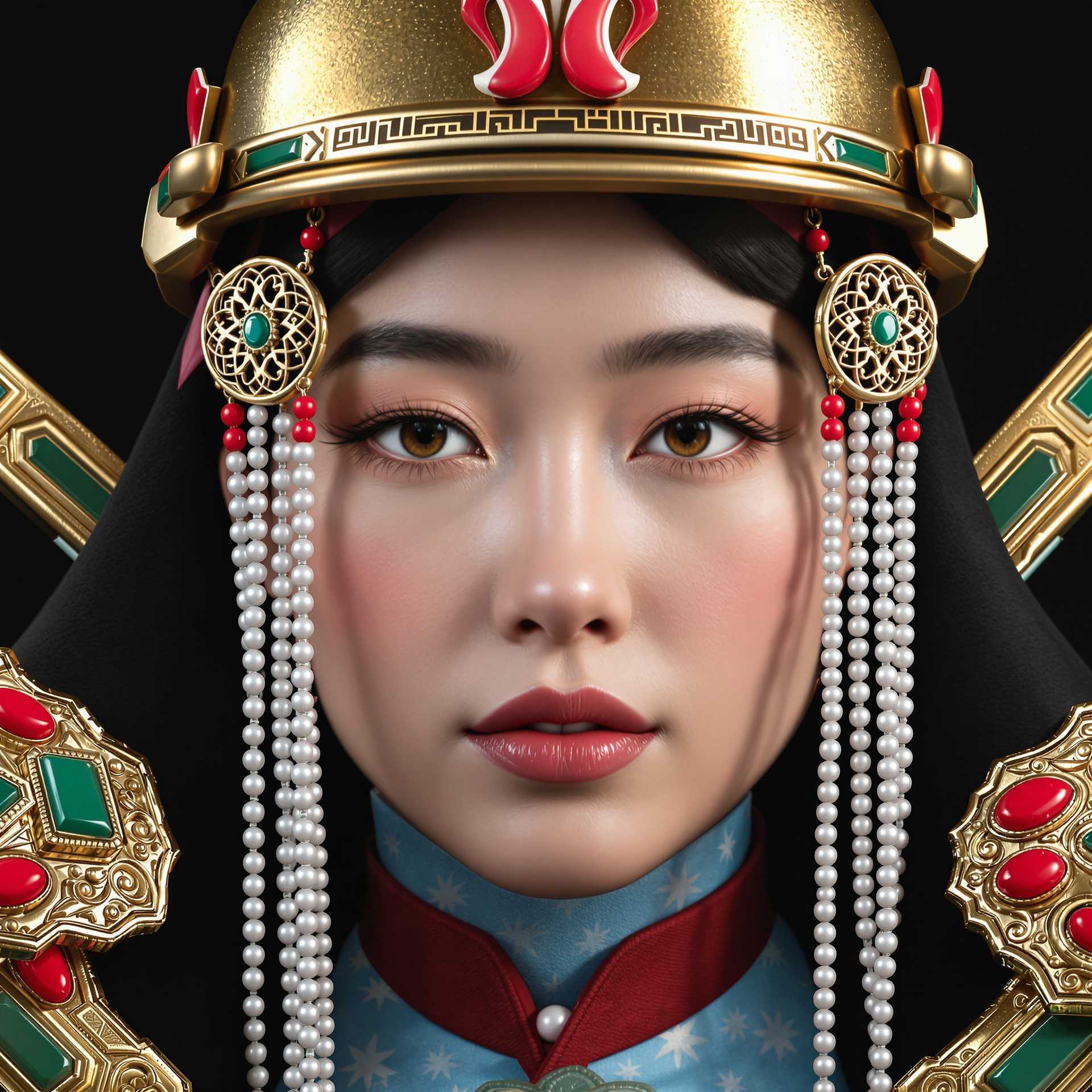 Regal Elegance: A Portrait of Traditional Opulence