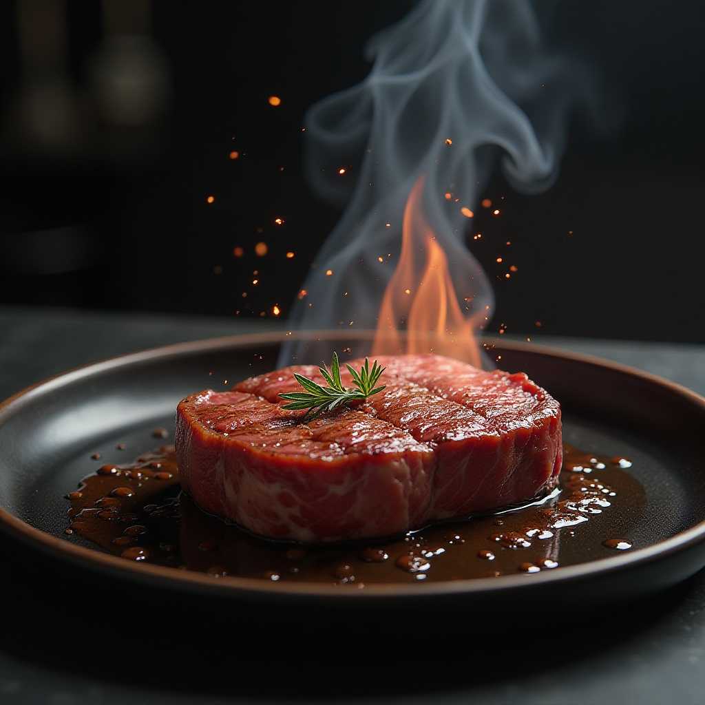 Flaming Steak Perfection