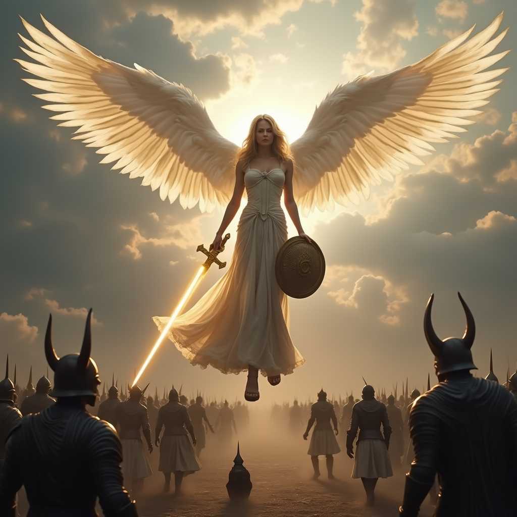 Celestial Guardian Over the Warriors