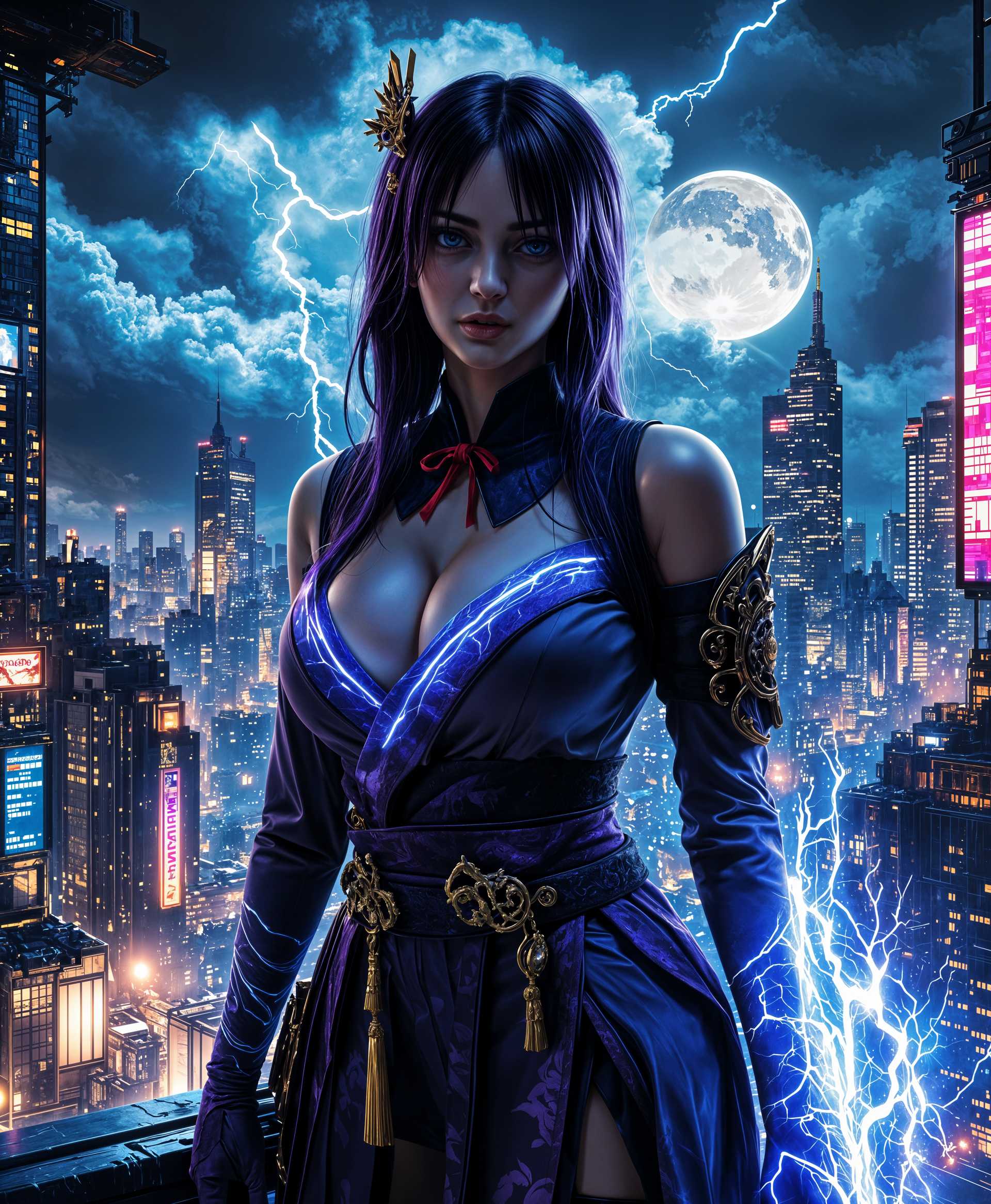 AI-generated image: masterpiece, best quality, highres, sharp image, more detail, purple eyes,masterpiece, best quality,