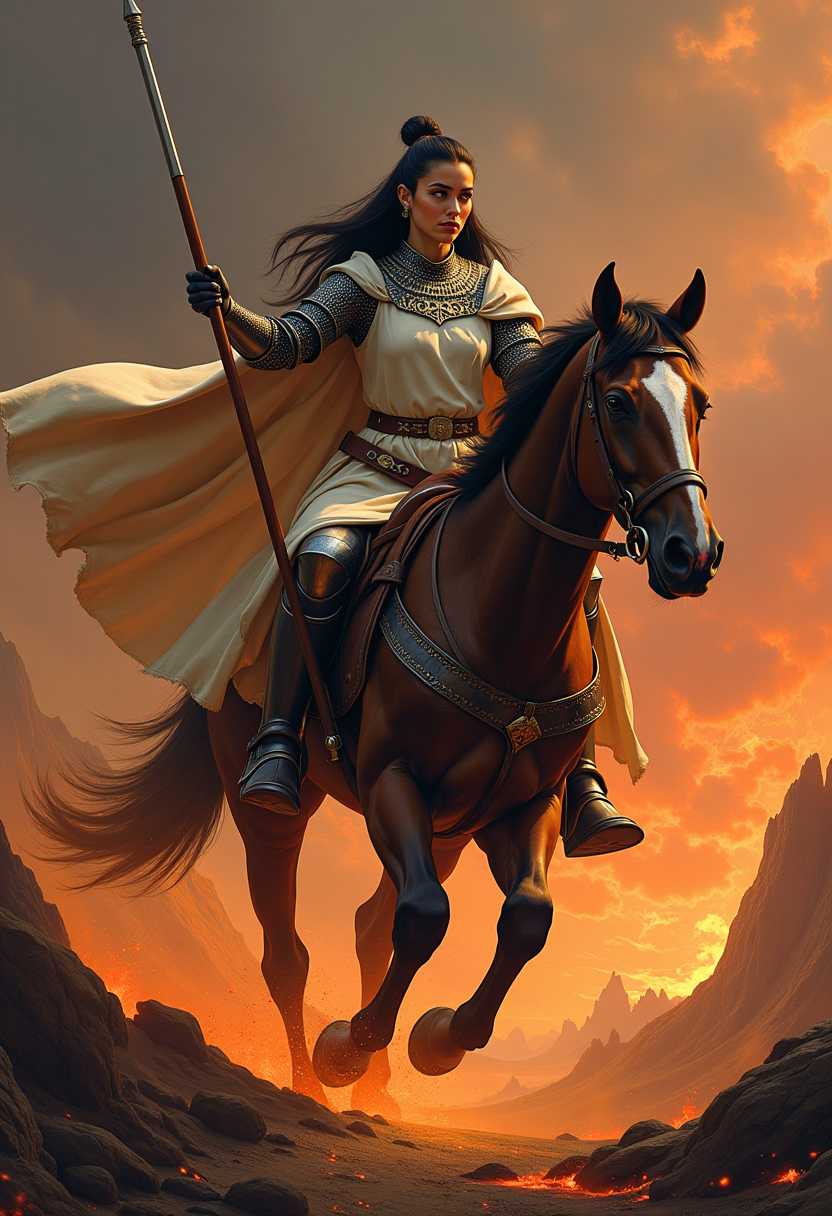 mythical, pectoral, mesh tops, Temptress, Average Height, Slim, Square Face, Fair Skin, Auburn Hair, Amber Eyes, [[Curved Nose]], Thick Lips, Receding Chin, Long Hair, Coarse Hair, Formal Braided Updo, natural breasts, , plum cream lipstick, Enchanted Castle, Goblin Market, with a sunrise in the background