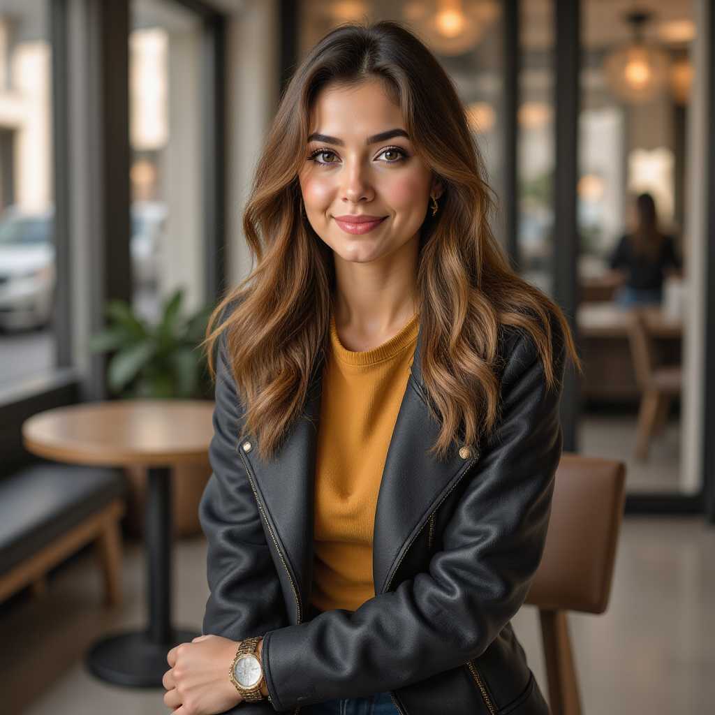 Casual Elegance in a Modern Café