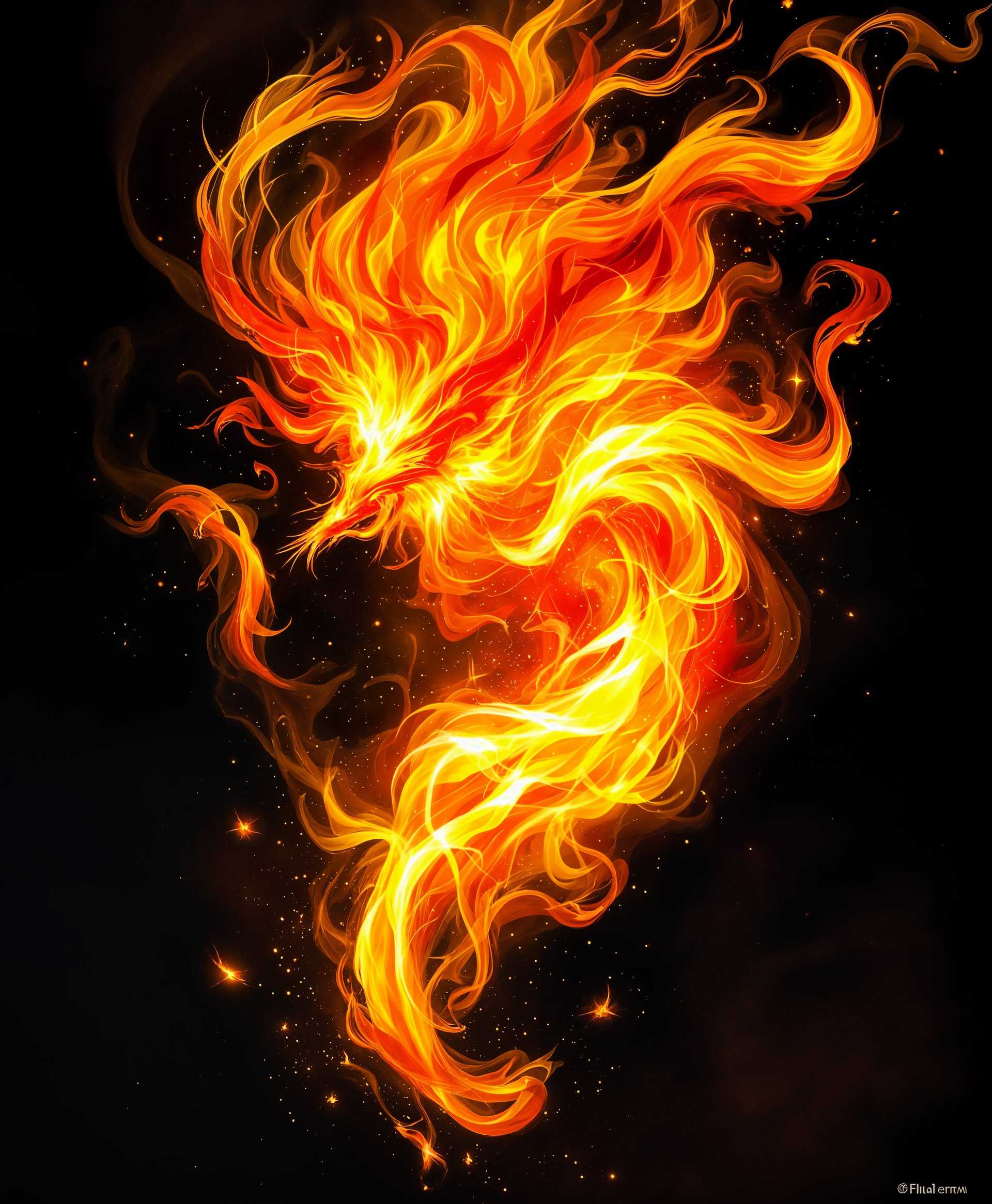 masterpiece, best quality, highres, sharp image, more detail, masterpiece, best quality, highres, sharp image, more detail, ```plaintext
**Prompt:**

A highly detailed portrait of a fire elemental spirit from the "Final Fantasy" series:

- **Visual Details:** 
  - The spirit is composed of swirling flames, with a core of intense, glowing orange and red hues, fading into yellow and white at the edges. 
  - Small embers and sparks are visible, giving the spirit a dynamic, living quality.
  - The texture of the flames is meticulously detailed, showing the movement of heat waves and the crackling of fire.

- **Style:** 
  - The portrait is rendered in a digital art style reminiscent of Yoshitaka Amano's work, with an ethereal, otherworldly feel.
  - Utilize soft shading and subtle gradients to enhance the mystical nature of the spirit.

- **Composition:** 
  - The spirit is the focal point, centered in the frame, with a slight three-quarter view to add depth.
  - The background is a dark, smoky void, contrasting with the bright, fiery spirit, creating a sense of isolation and mystery.

- **Mood and Atmosphere:** 
  - The lighting is dramatic, with the spirit illuminating its surroundings, casting a warm, flickering light against the dark backdrop.
  - The atmosphere conveys a sense of power and ancient magic, with an underlying sense of danger and awe.

- **Technical Aspects:** 
  - Use a shallow depth of field to focus on the spirit, blurring the edges of the frame to emphasize its ethereal presence.
  - Incorporate subtle lens flares to mimic the effect of looking through a heat wave, adding to the realism of the fire.

- **Cohesion:** 
  - The overall scene should feel like a captured moment from the lore of "Final Fantasy," where this fire elemental spirit might be encountered in a pivotal narrative moment, embodying both beauty and the raw, untamed power of fire.

```