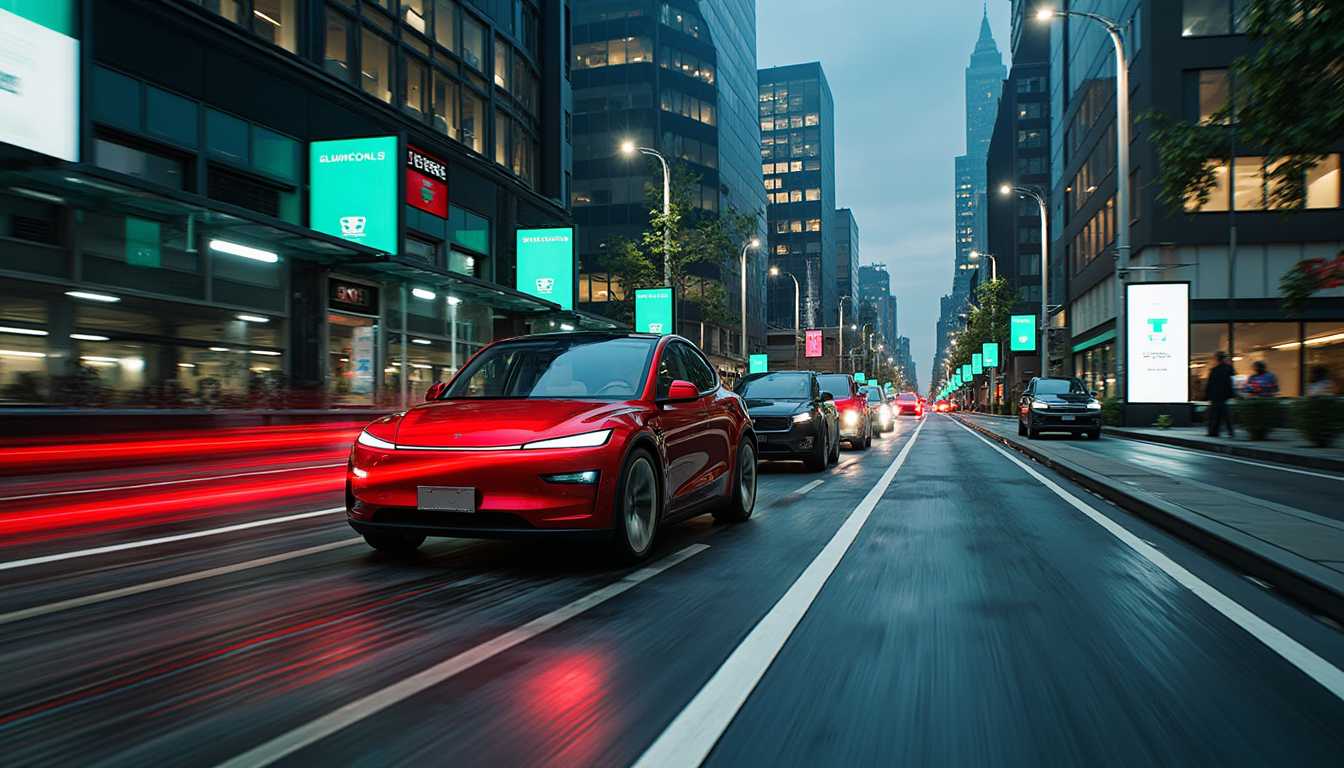 T3SLAMDLYJNP3R, driving on a road made out of circuit boards