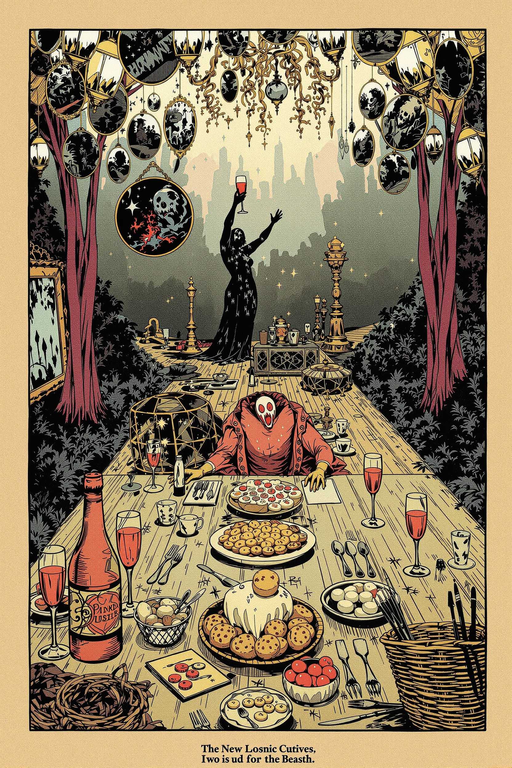 Mirrors on the ceiling, the pink champagne on ice
And she said, "We are all just prisoners here of our own device"
And in the master's chambers, they gathered for the feast
They stab it with their steely knives, but they just can't kill the beast