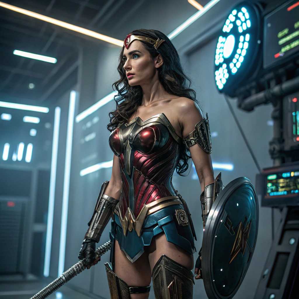 Wonder Woman in the High-Tech Sanctuary