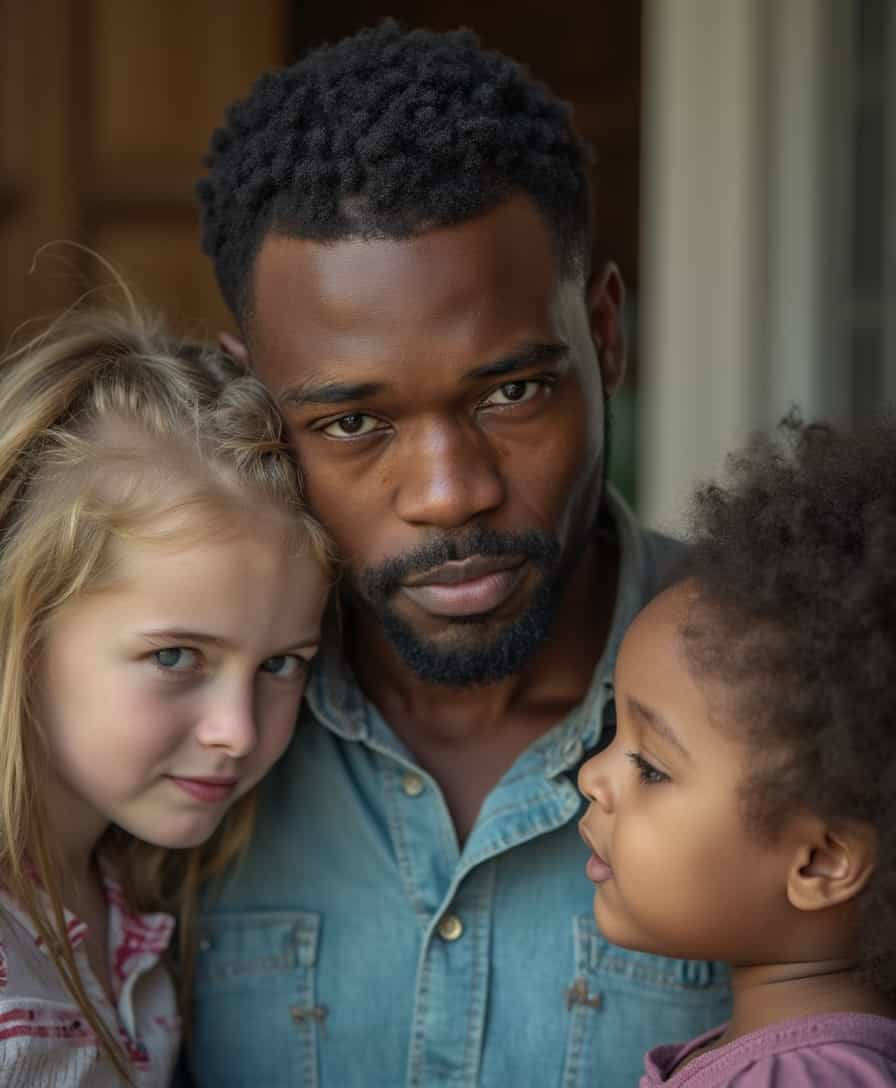 a realistic photo representing the following: Custody battles are more than just legal disputes--they’re deeply personal, emotional journeys that can shape the future of a family. When Mr. K.A. walked into our office, his eyes told a story of determination, fear, and unwavering love for his children. He had one goal: to secure custody of his kids and ensure they grew up in a stable, loving environment style raw