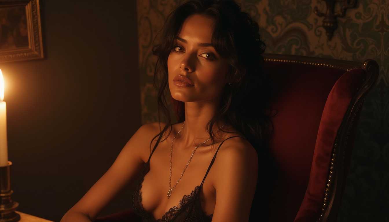 Intimate Glow: A Vintage Portrait