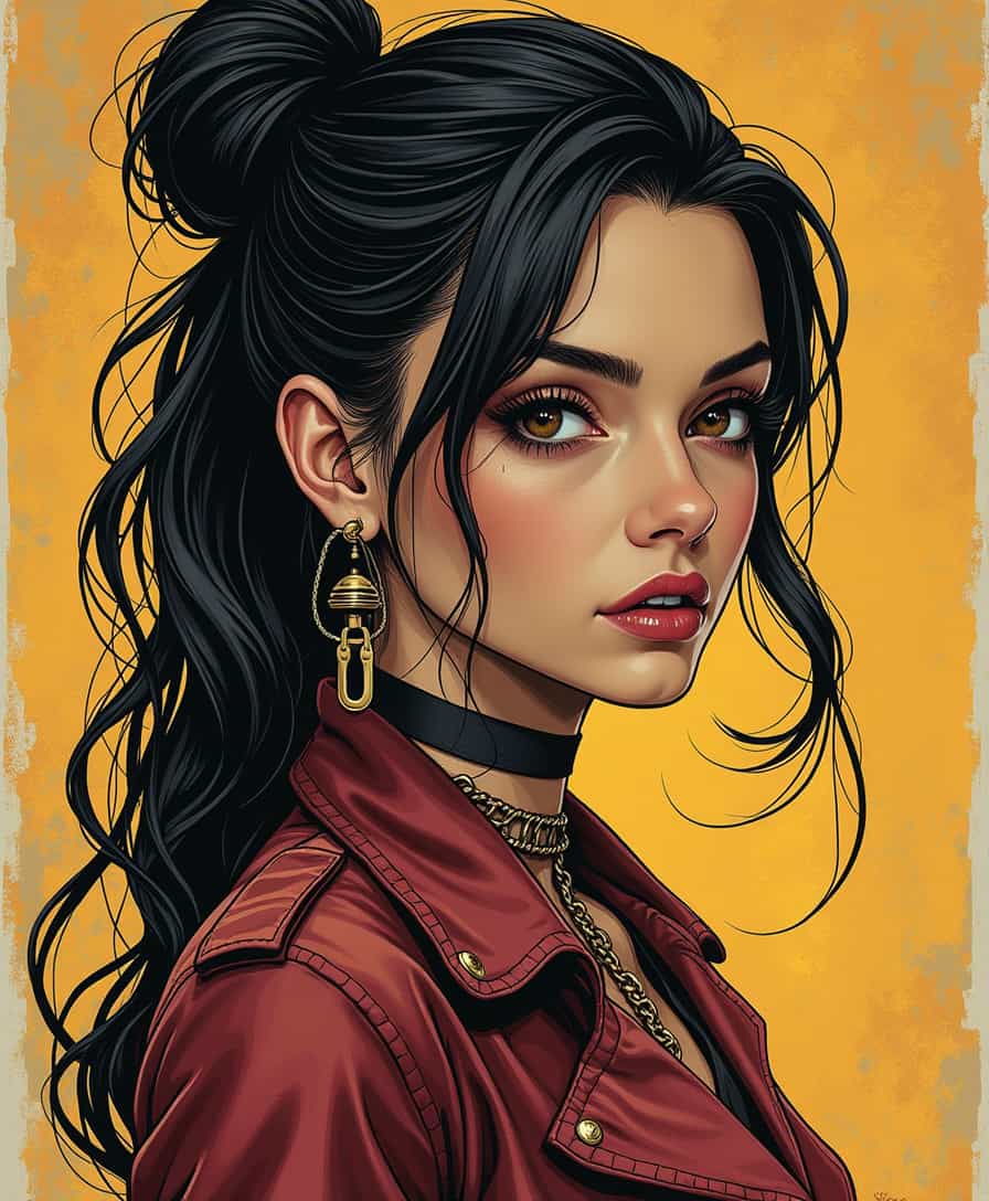 Stylish Portrait in Warm Hues