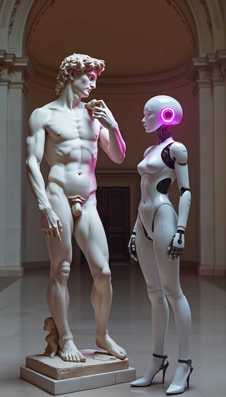 Dialogue Between Eras: David and the Robot