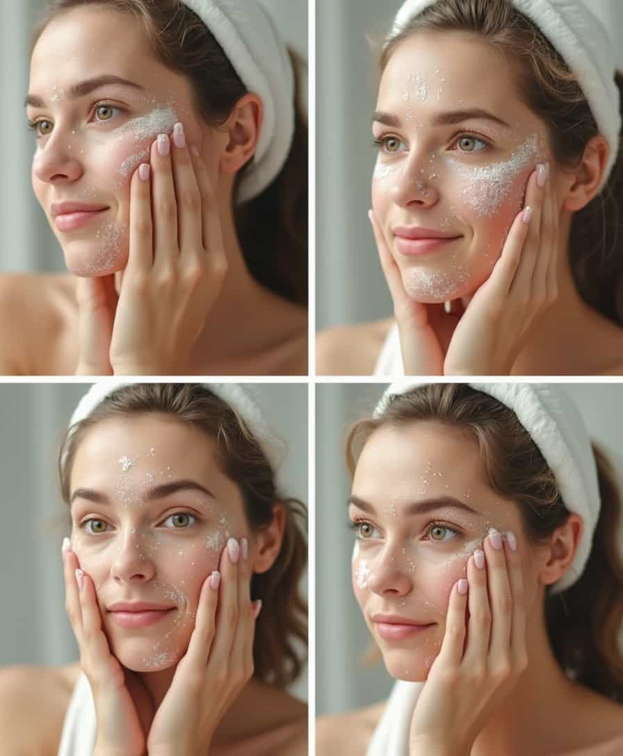 Skin Care Routine: Gentle Application