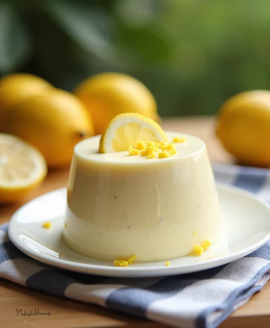 Lemon Panna Cotta with Fresh Lemons