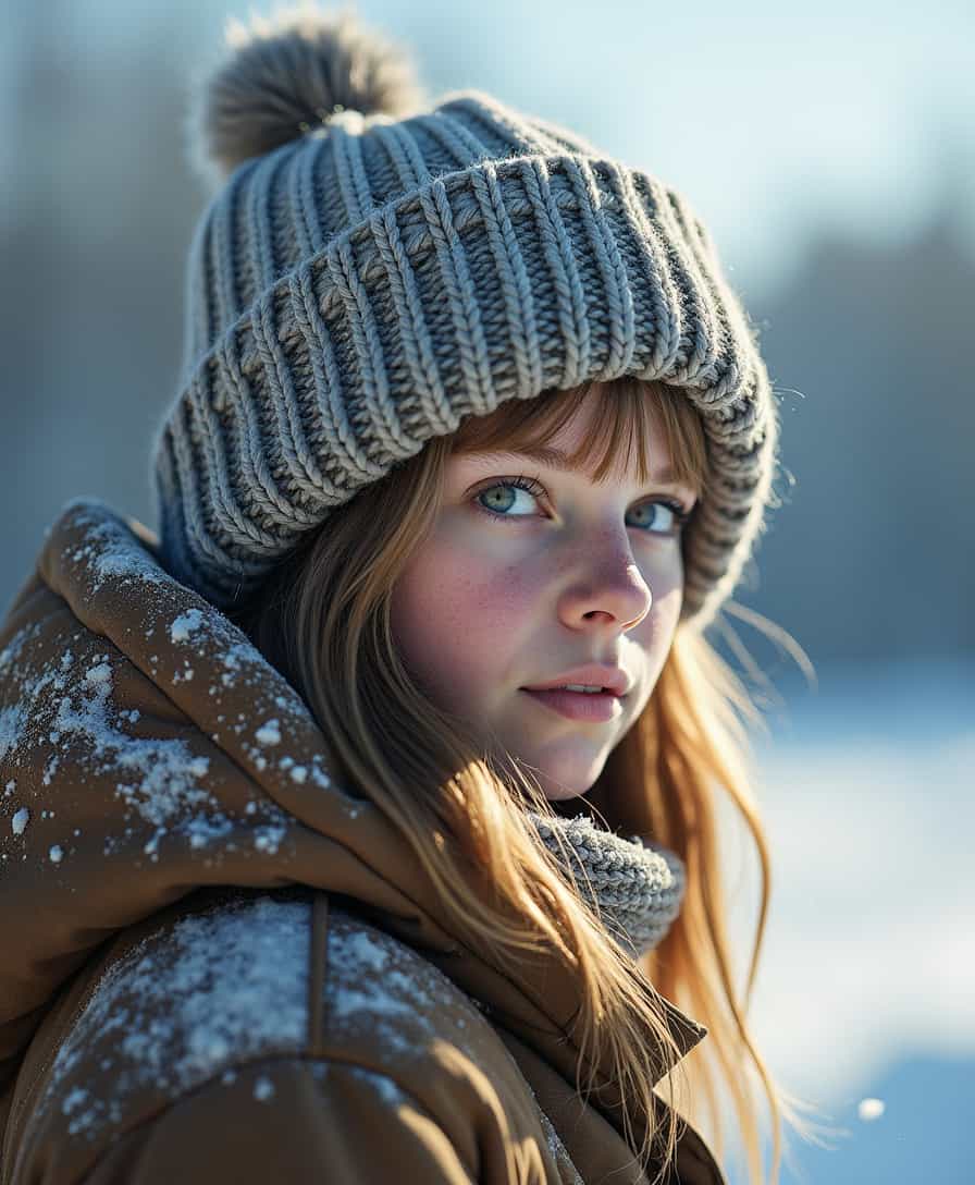 Winter, never speaking, but collecting the world, super realistic, ultimate details, award-winning photography art works, authentic, photography