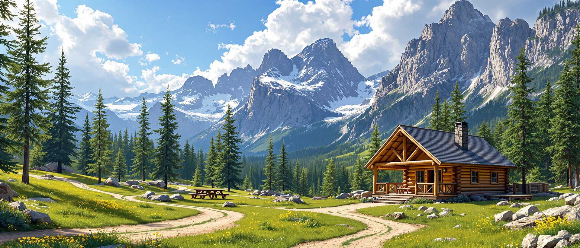 Mountain Retreat: A Log Cabin in the Wilderness