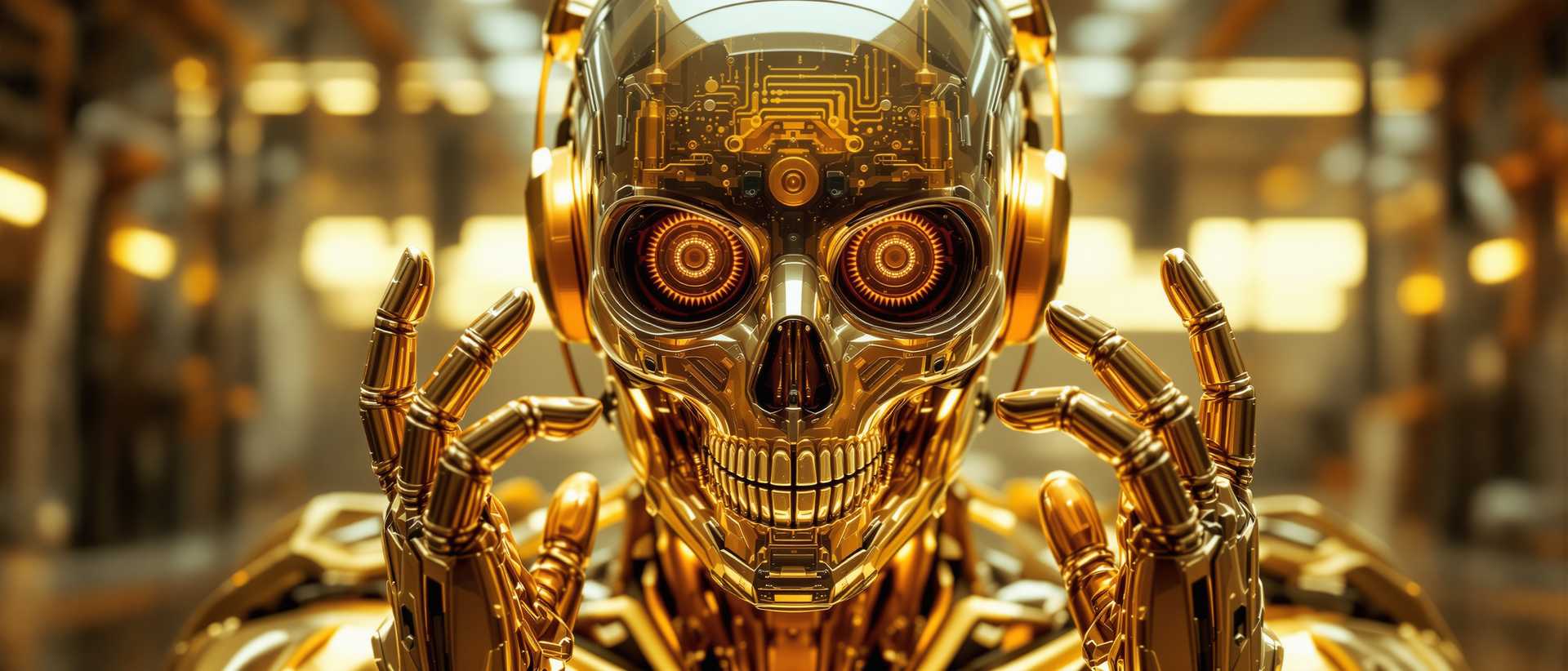 Golden Sentinel: The Mechanical Guardian