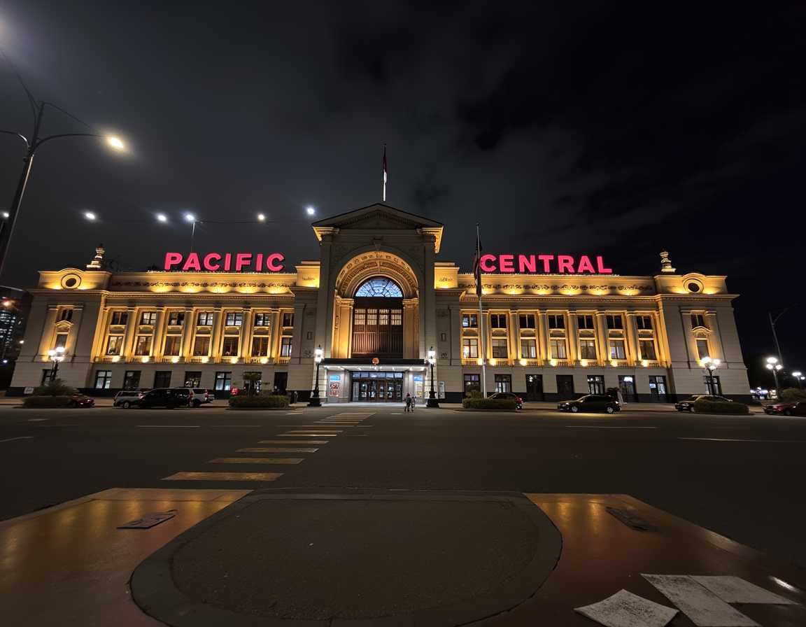 Pacific Central Station at Night
