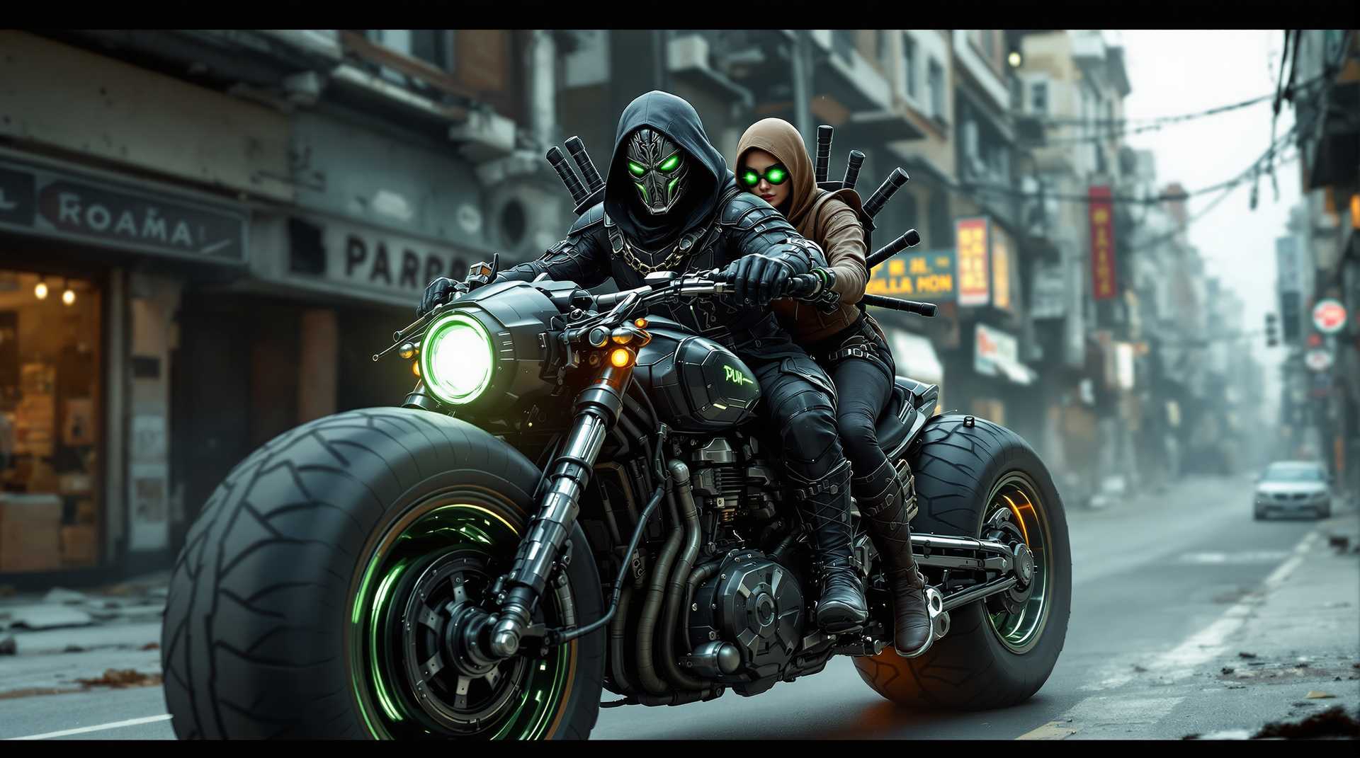 Night Riders in the Neon City