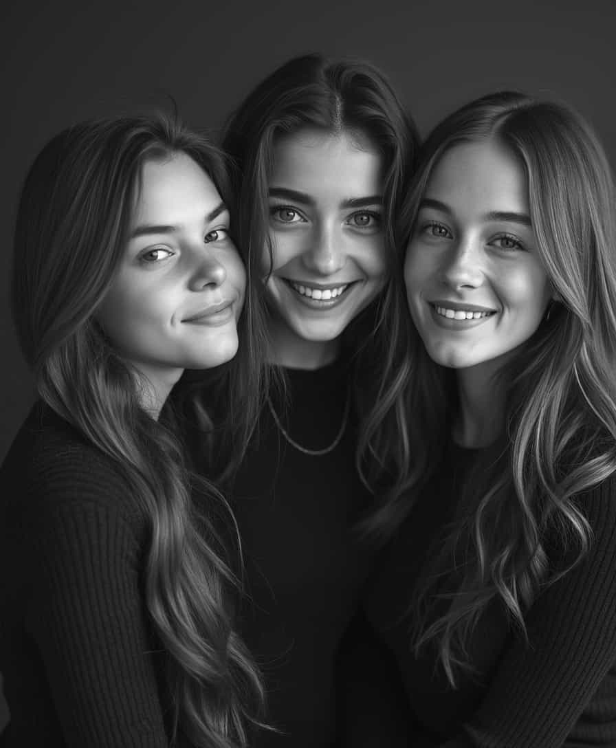 Three Graces in Monochrome
