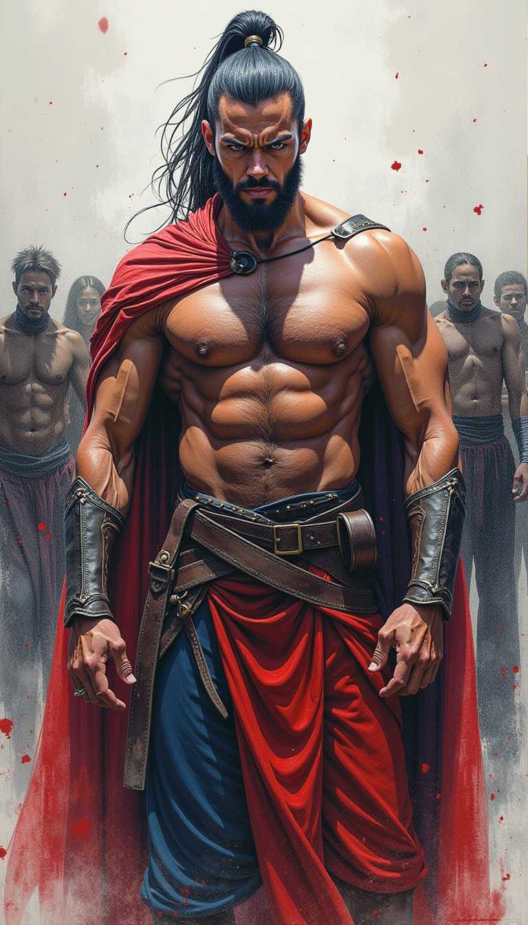a highly detailed, expressive rough color pencil sketch of a powerful Warrior standing defiantly against a blurred, faceless crowd, with vibrant, layered pencil marks and subtle paper texture visible throughout the entire image, featuring a mix of bold, dynamic strokes and softer, more nuanced shading, with the Warrior's facial features accentuated through sharp lines and deep, rich colors, set against a contrasting, muted background that amplifies the sense of tension and struggle, with the overall aesthetic evoking a sense of gritty, unbridled energy and emotional intensity.