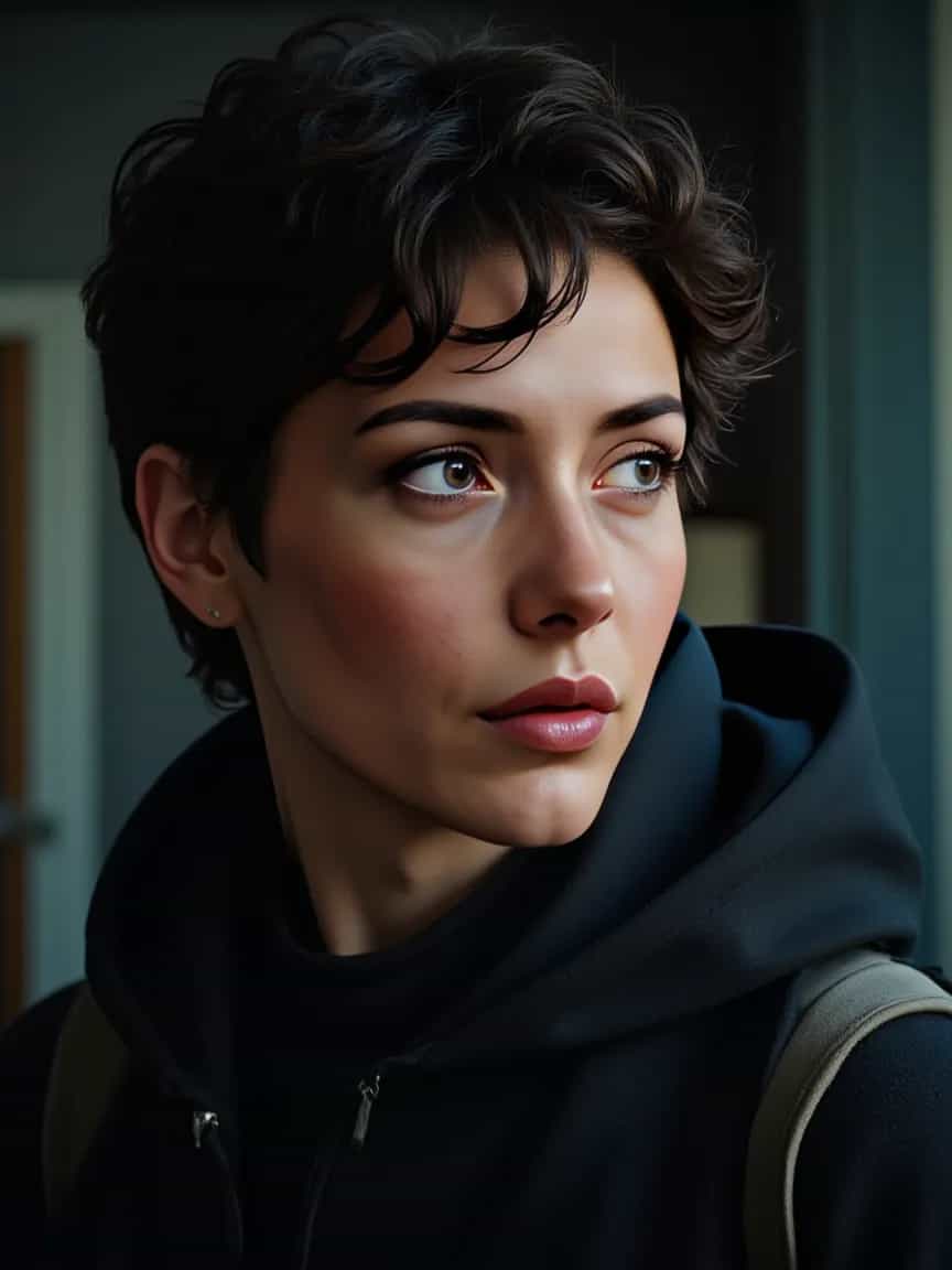 Portrait of a person with realistic details, cinematic lighting, professional photography, 4K, high quality