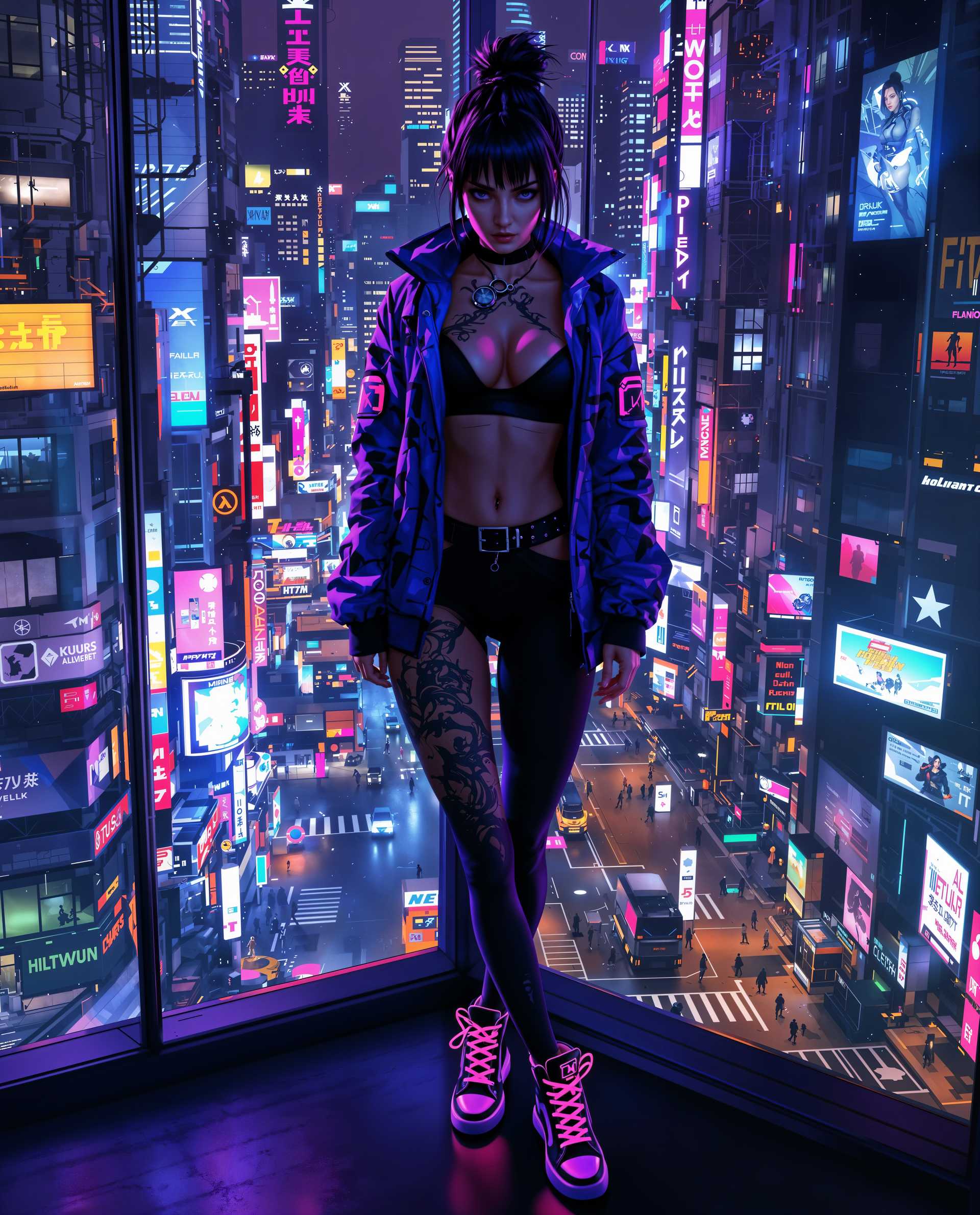 Neon City Sentinel