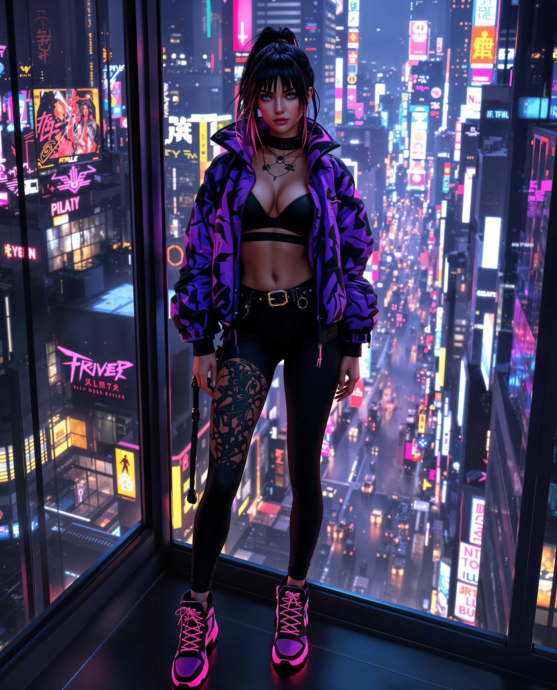 Neon Night: The Cyberpunk Stance