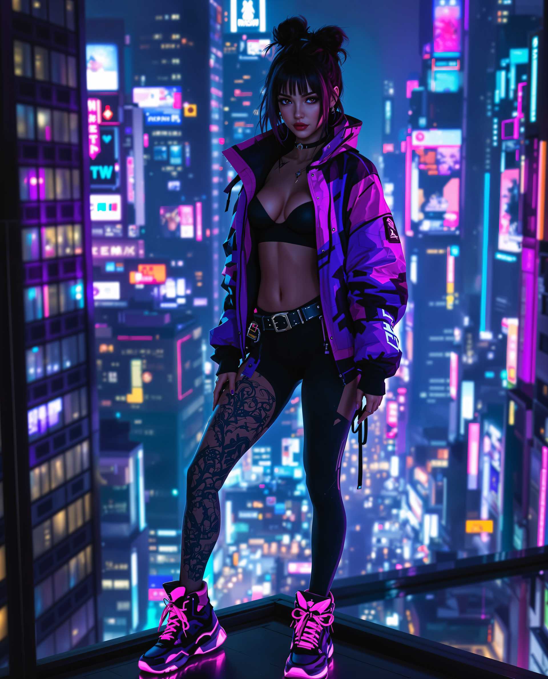 **Neon Night Rebel**