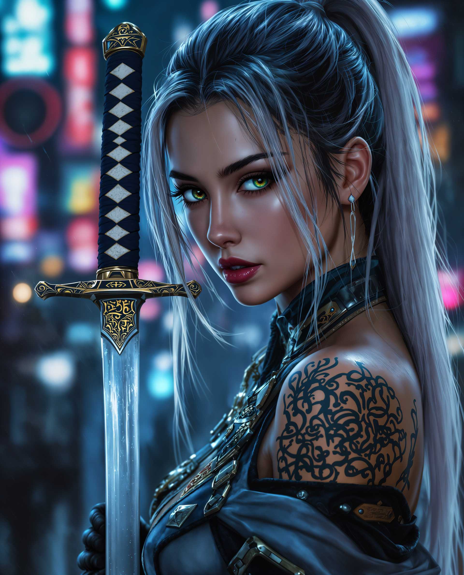Neon Samurai: The Guardian of the City