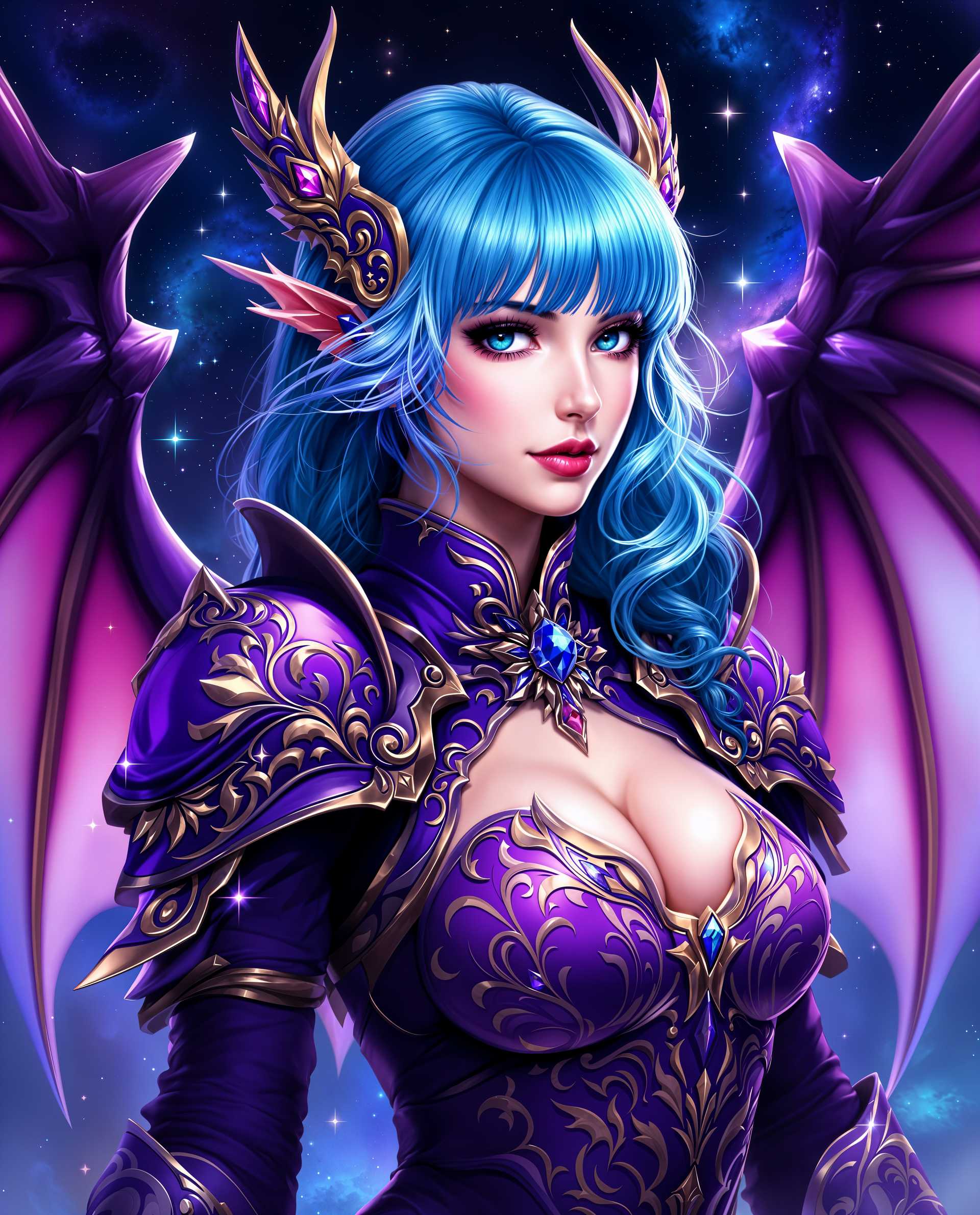 Mystical Warrior of the Night Sky