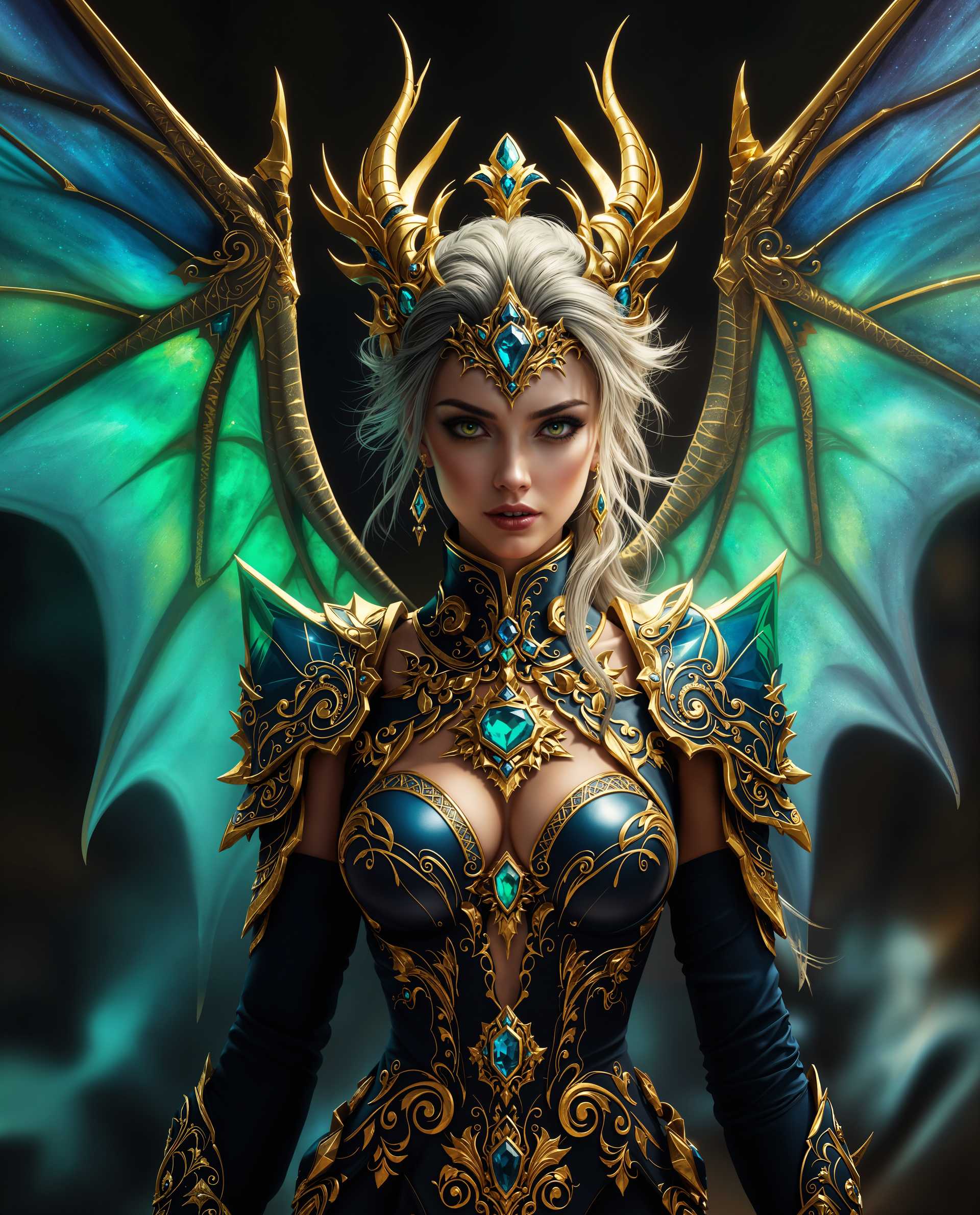 Dragon Queen in Ornate Armor