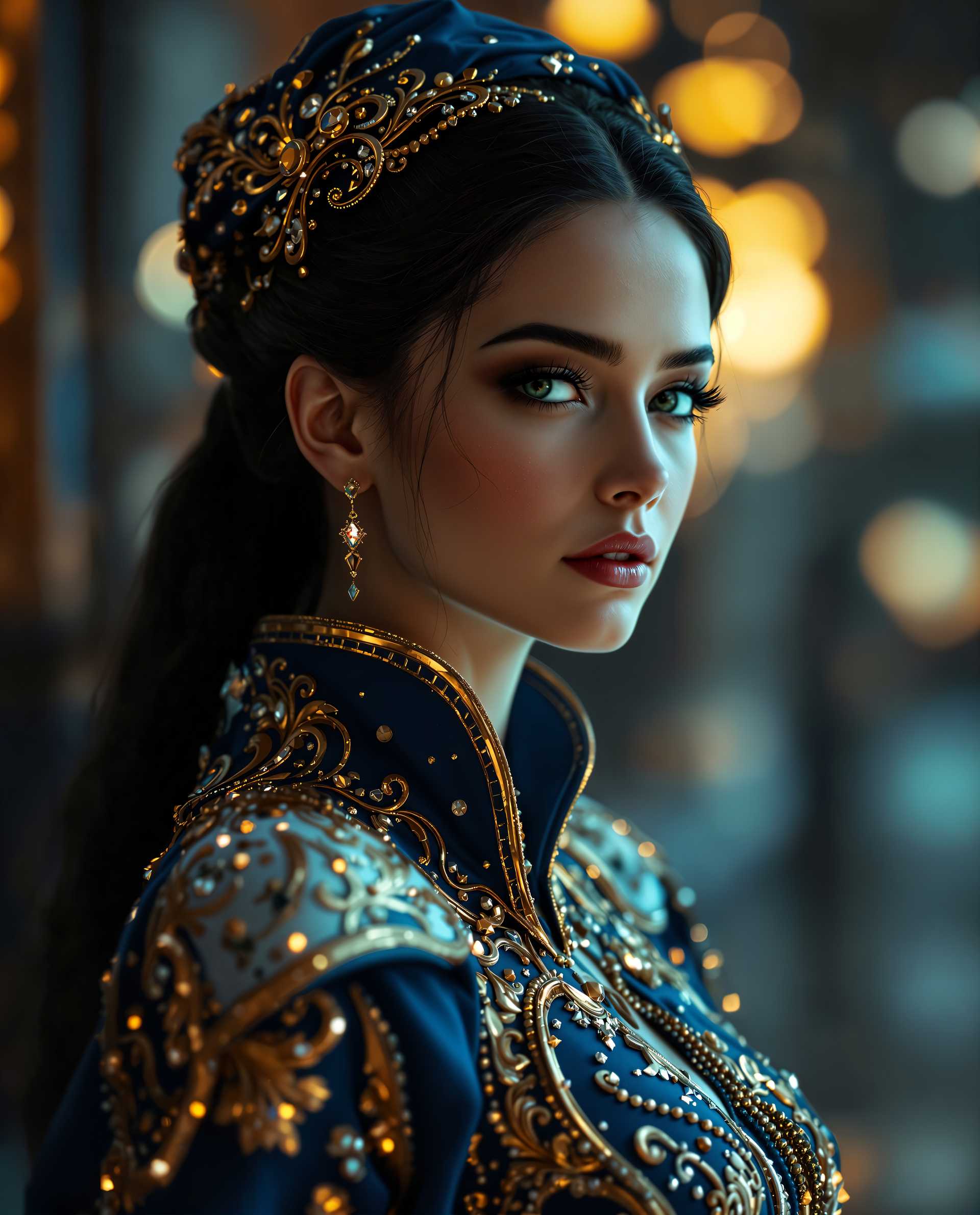 Regal Elegance: A Portrait of Timeless Beauty