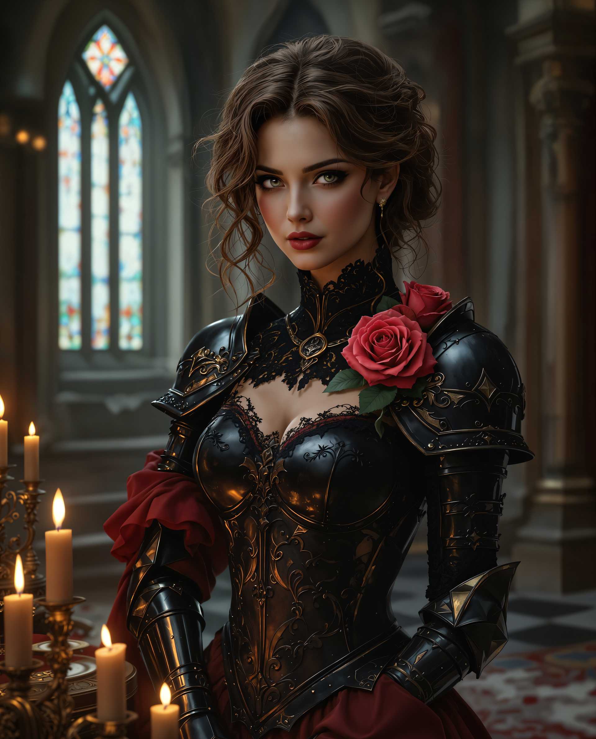 Lady of the Roses in Armor