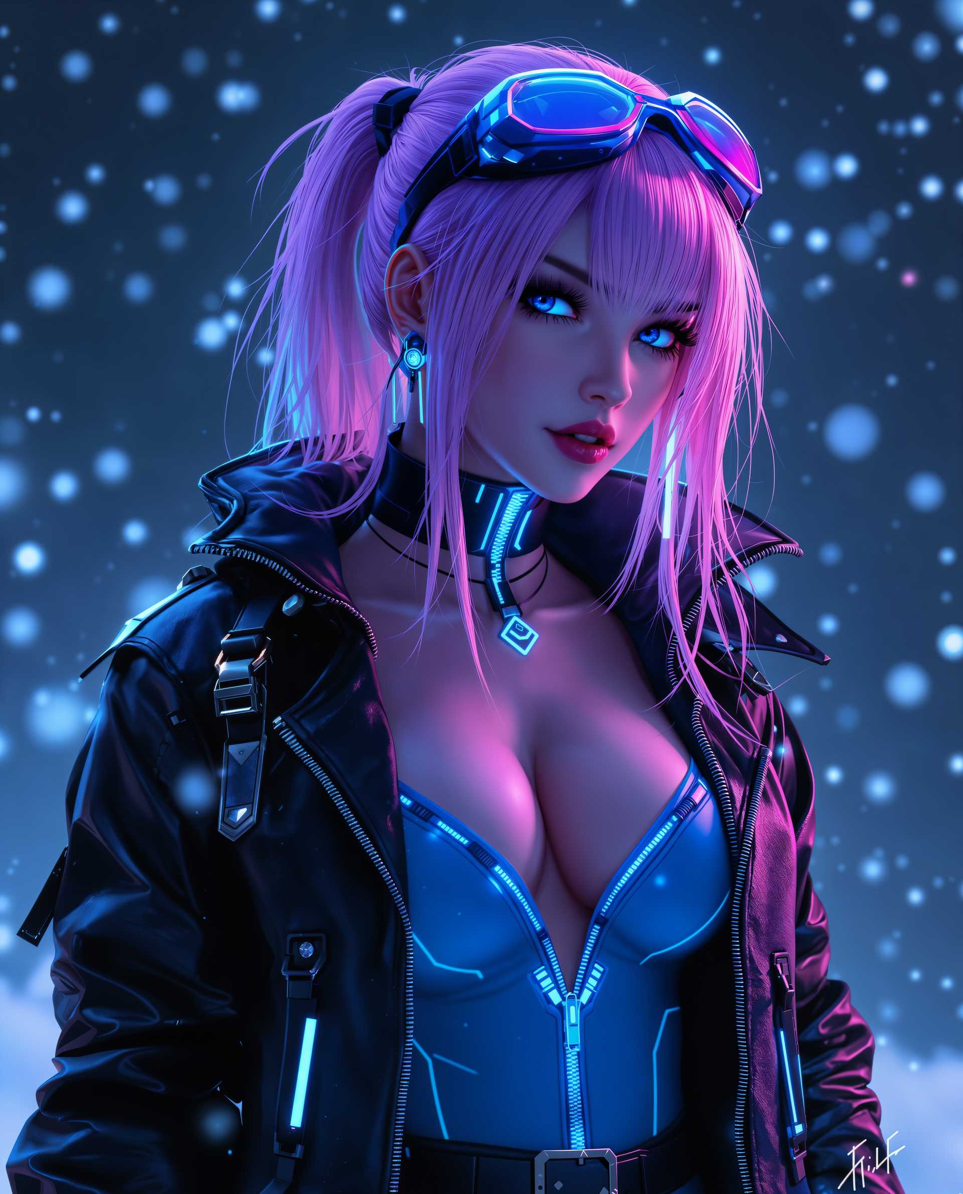 **Neon Snow Queen**