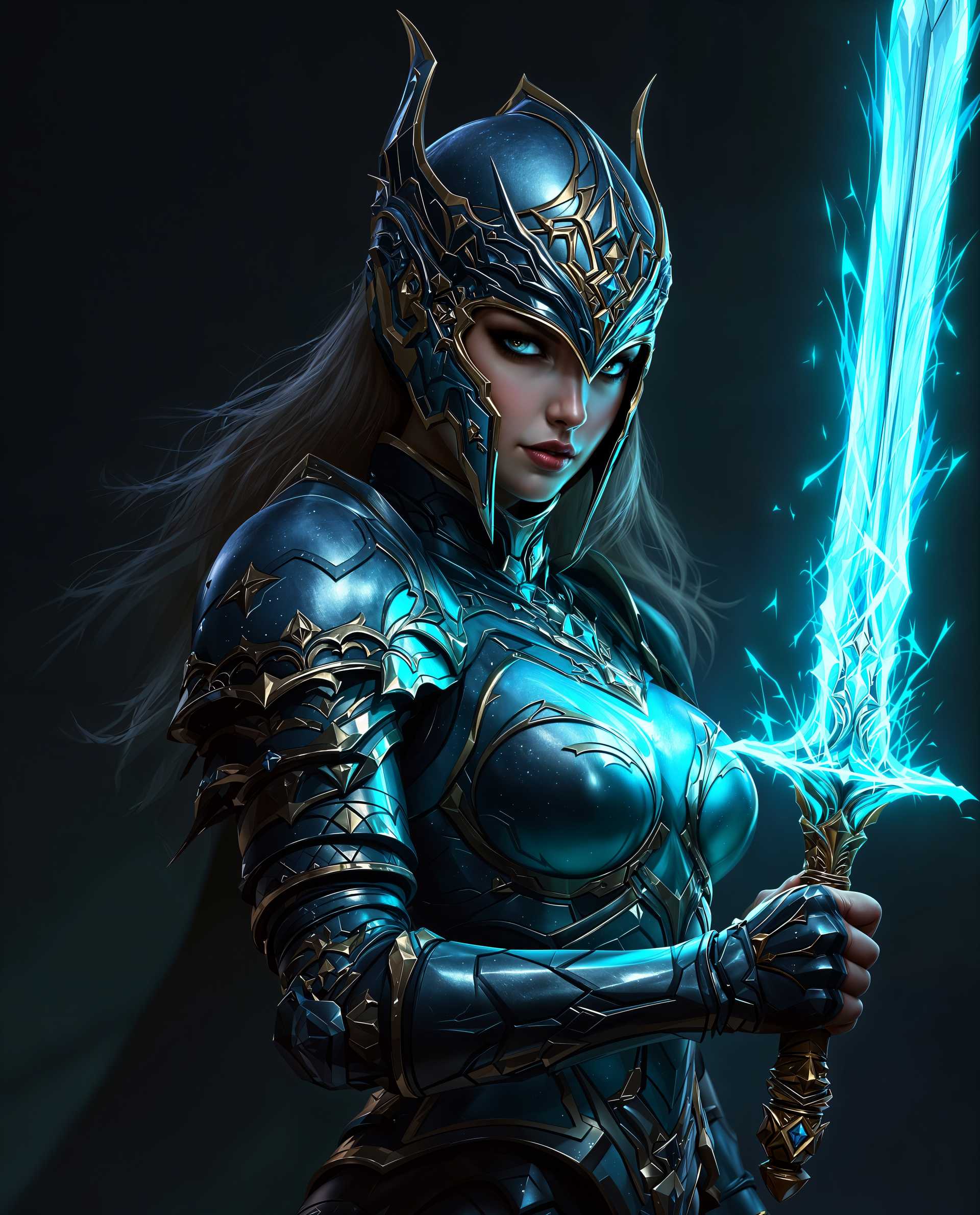 Celestial Warrior with the Sword of Light