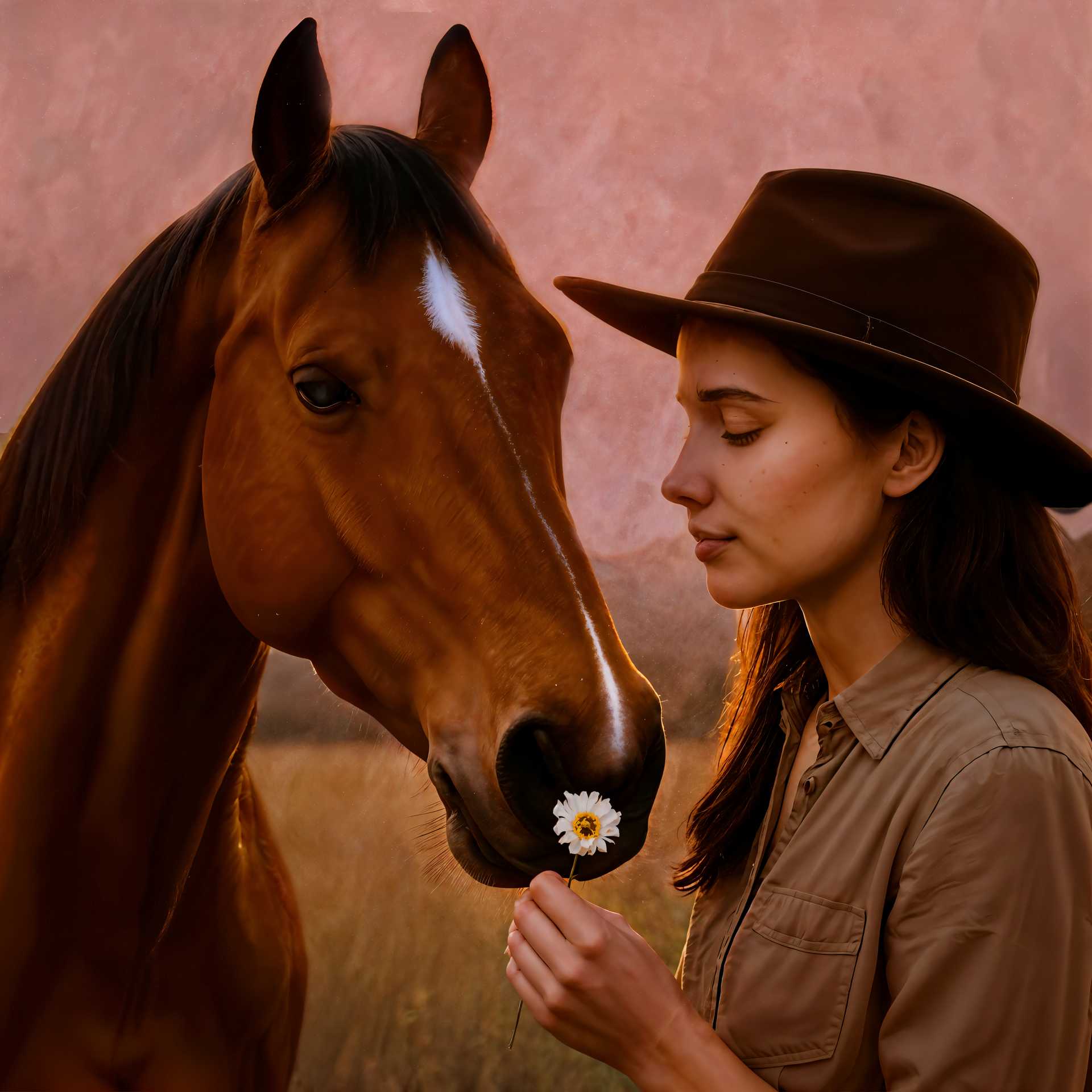 **Tender Moment with Nature**