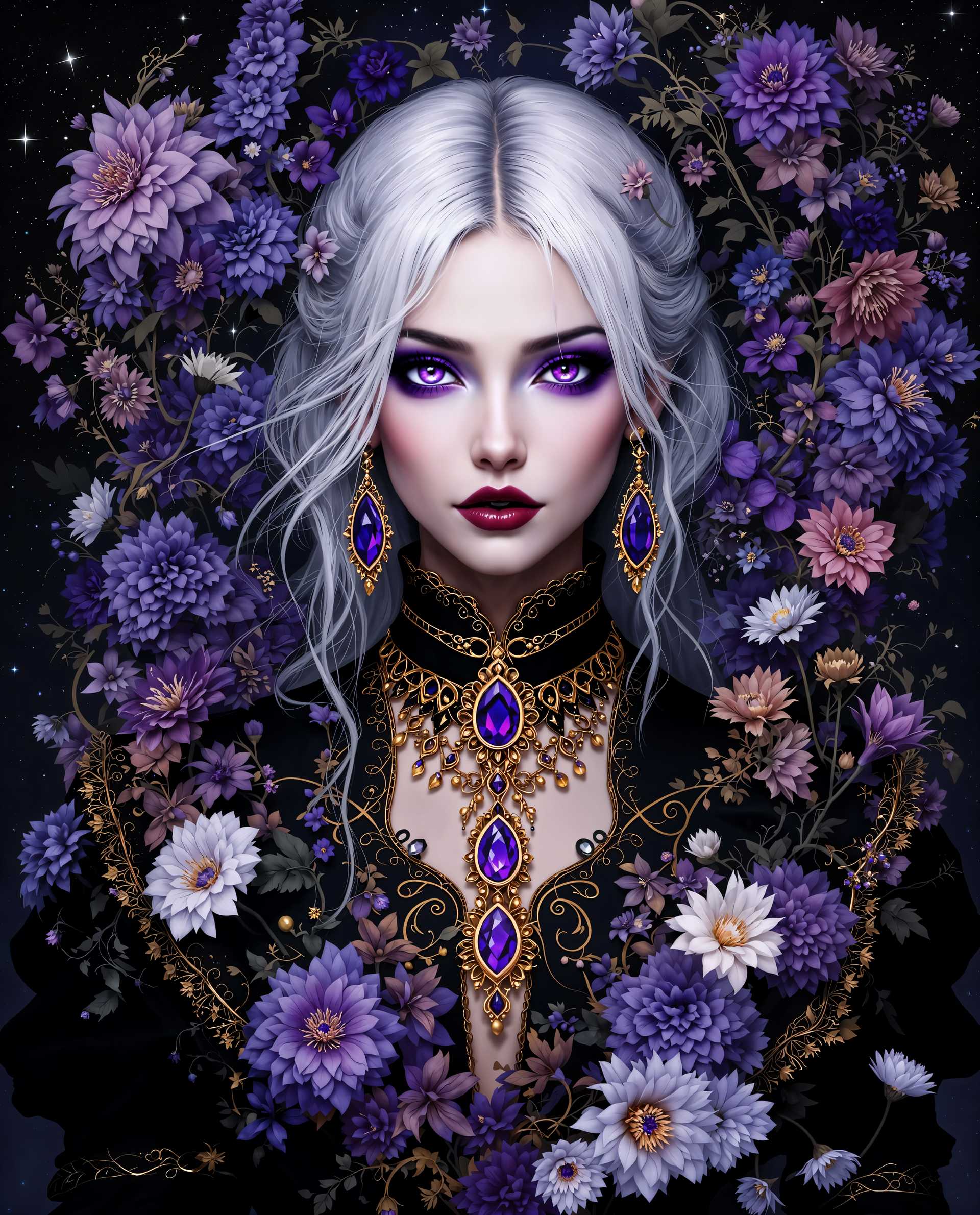 Enchanted Floral Portrait