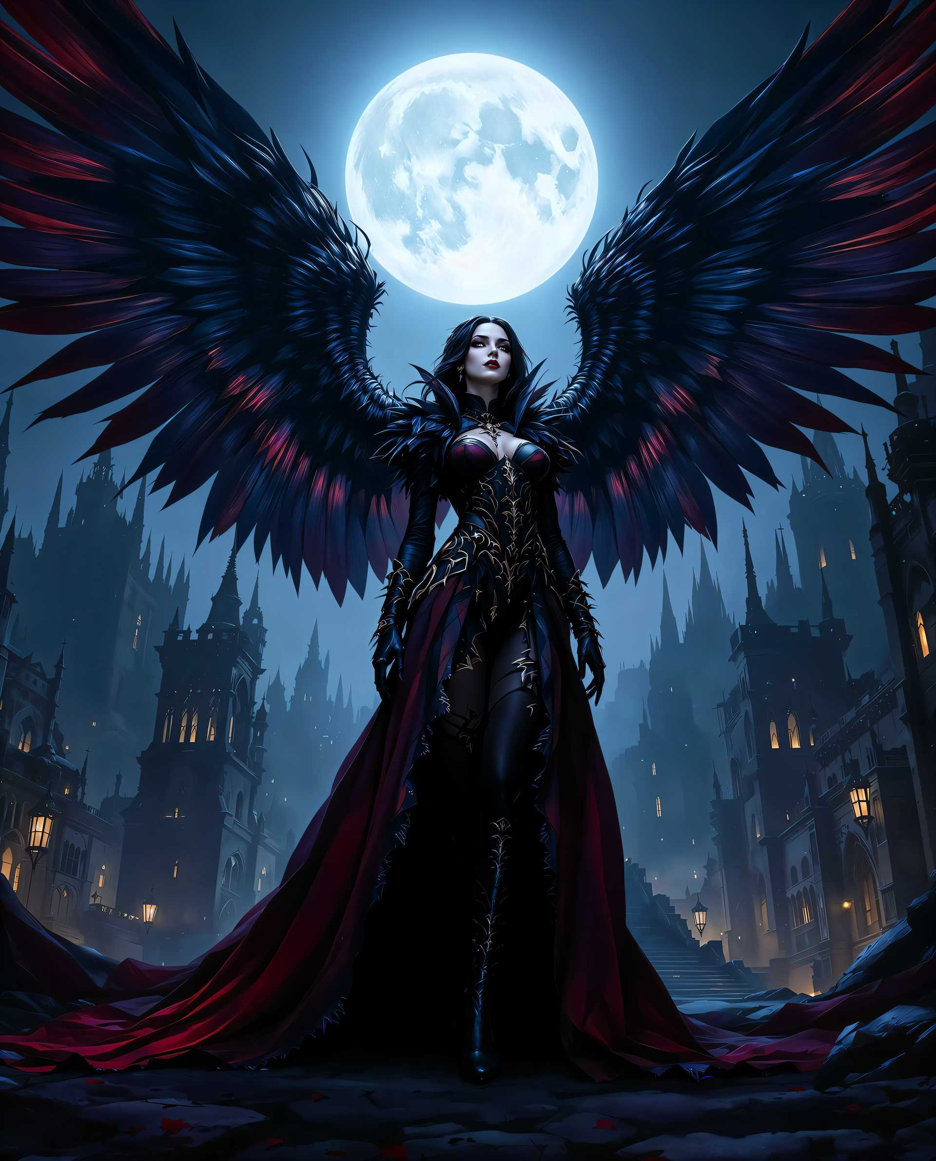 **Moonlit Guardian of the Gothic Realm**