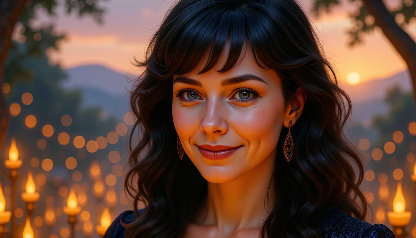 Evening Glow: Portrait in Candlelight