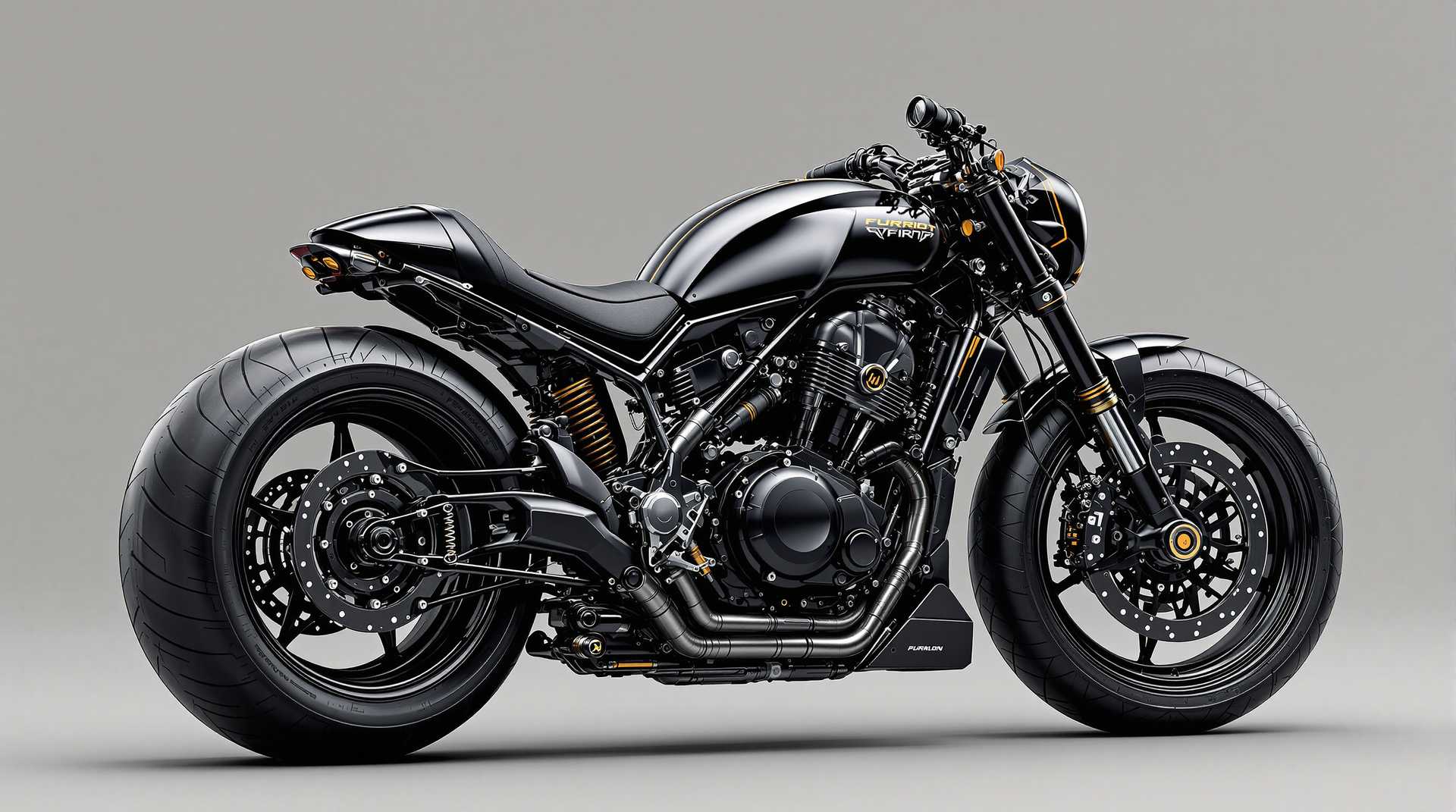 **Stealth Elegance: The Modern Black Motorcycle**