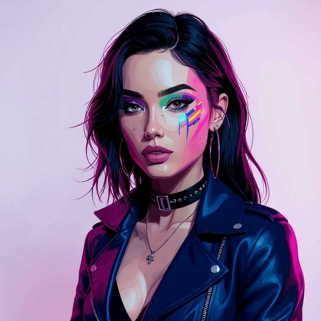 AI-generated image: Portrait series with neutral background